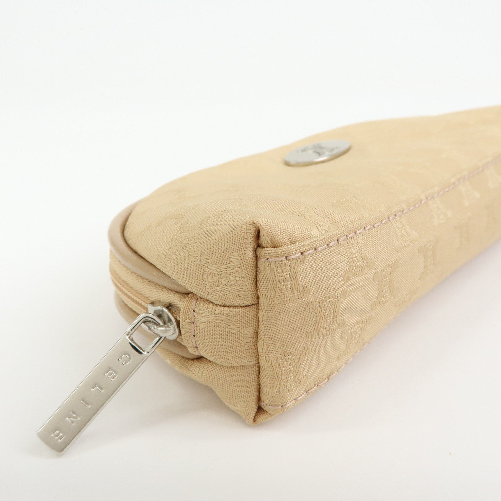 CELINE Macadam Set of 2 Sunglasses Case Handkerchief Beige Blue
