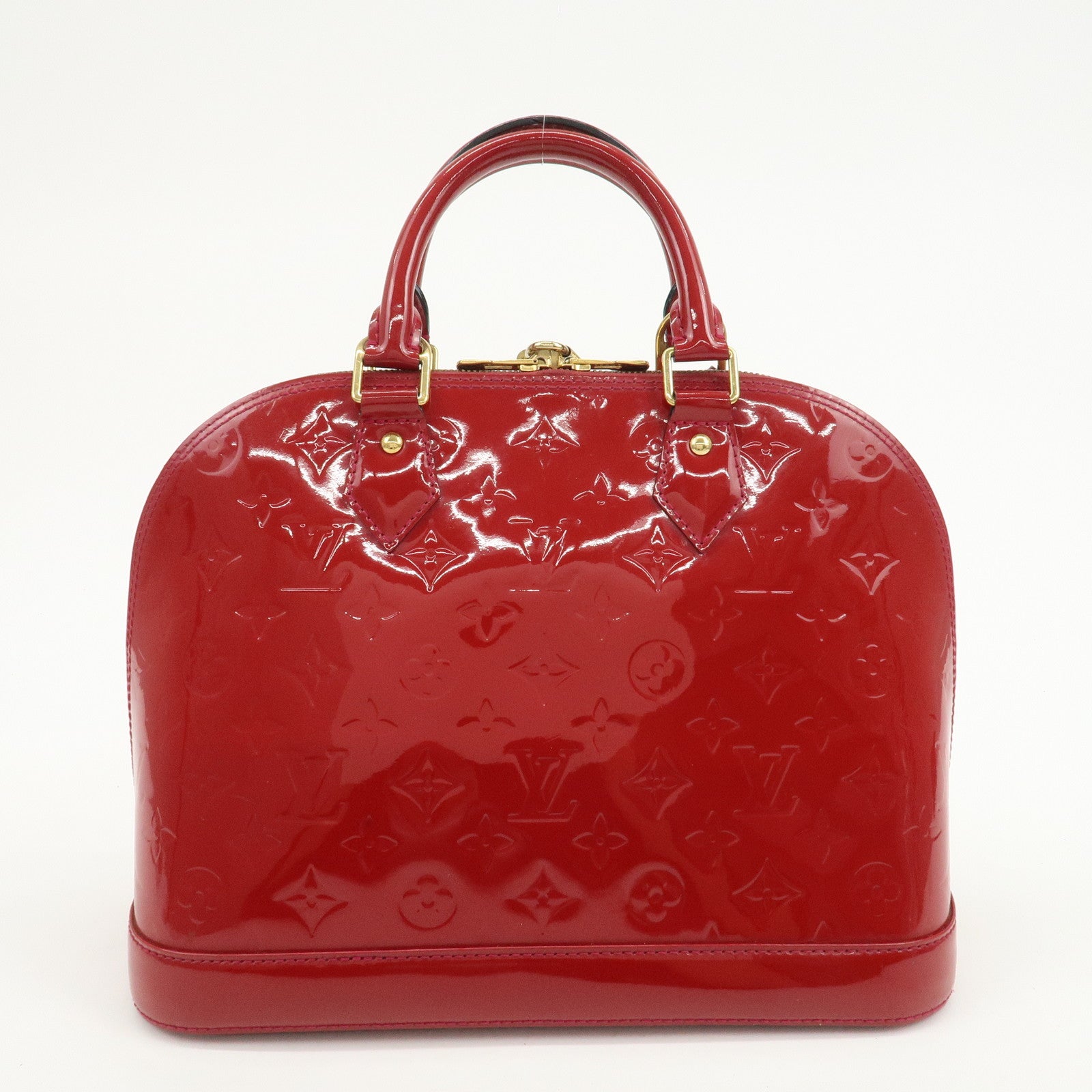 Louis Vuitton Monogram Vernis Leather Alma PM Hand Bag Rouge M91693
