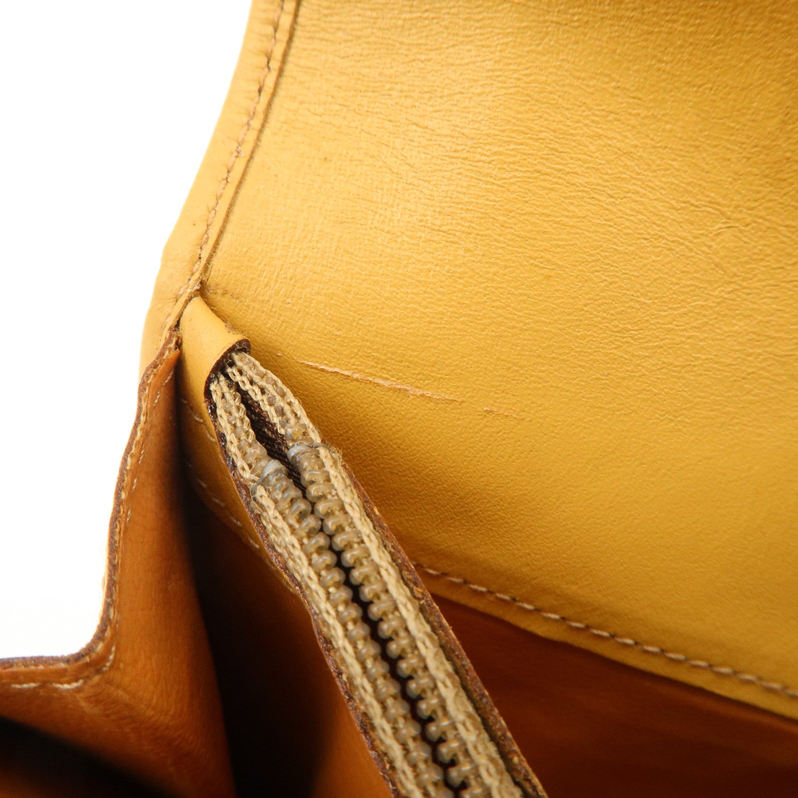 CELINE Macadam PVC Leather Long Wallet Brown