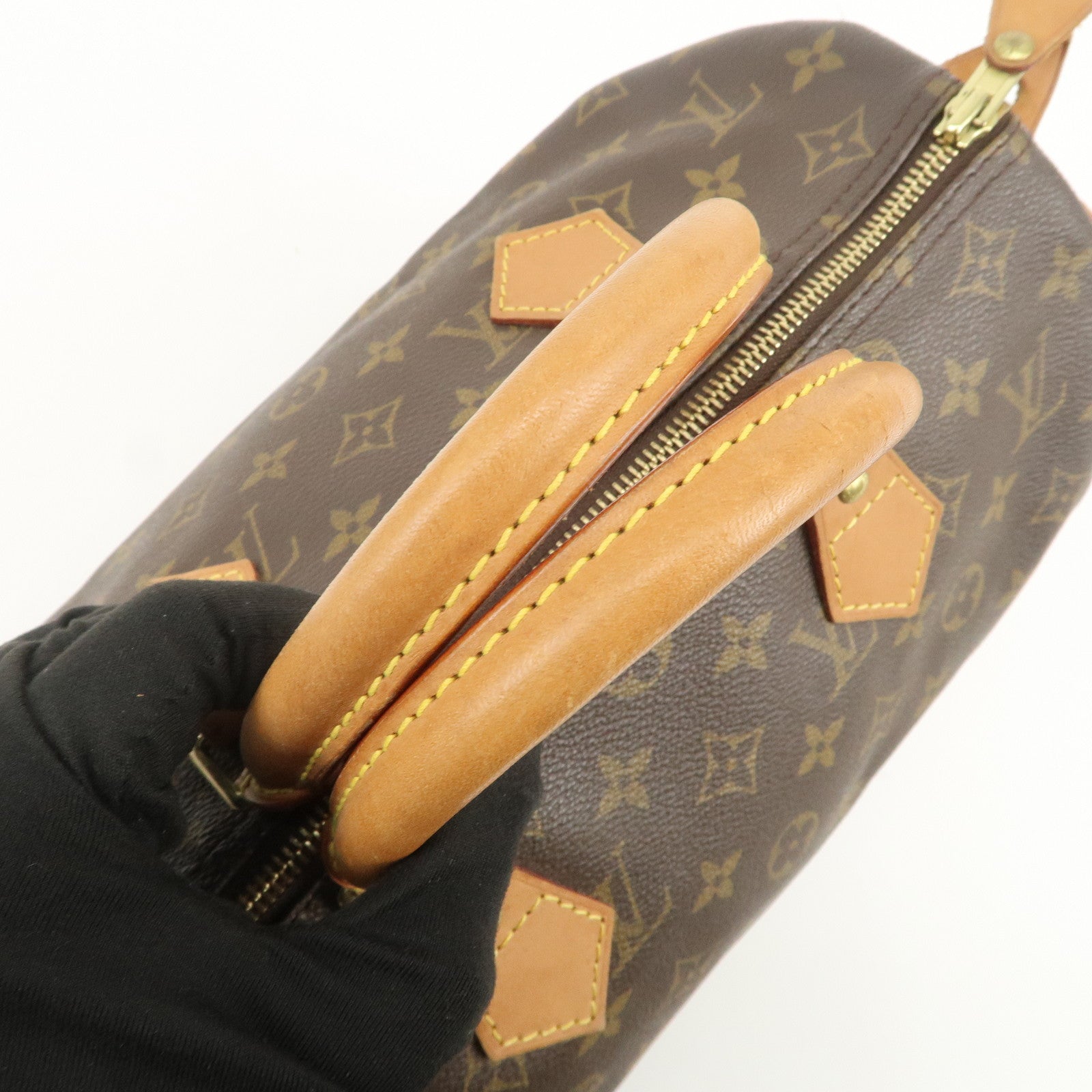 Louis Vuitton Monogram Speedy 30 Boston Bag Hand Bag Brown M41526