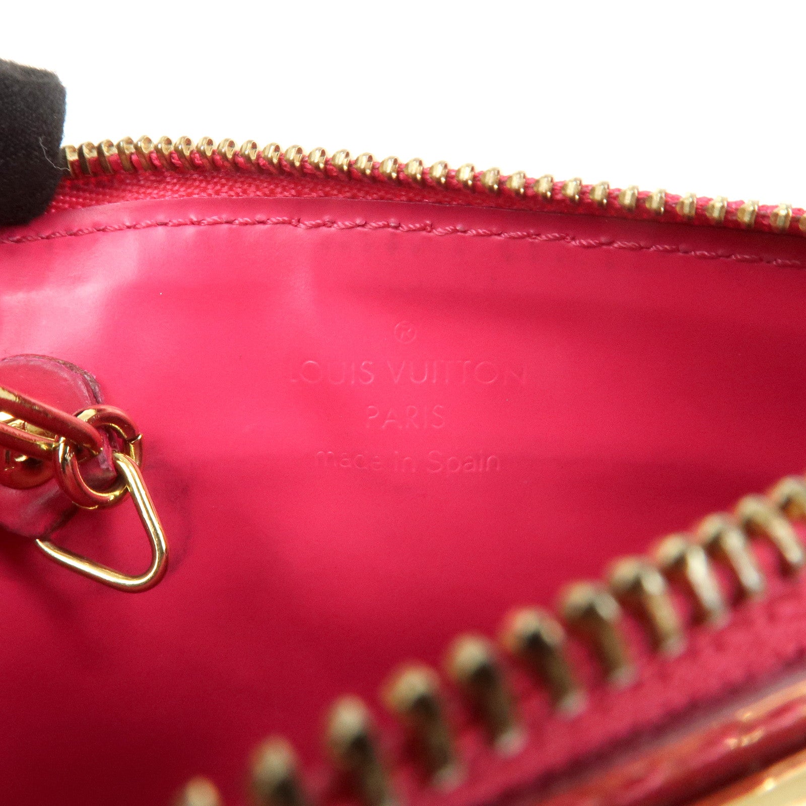 Louis Vuitton Monogram Vernis Leather Pochette Cles NM Pink M93637