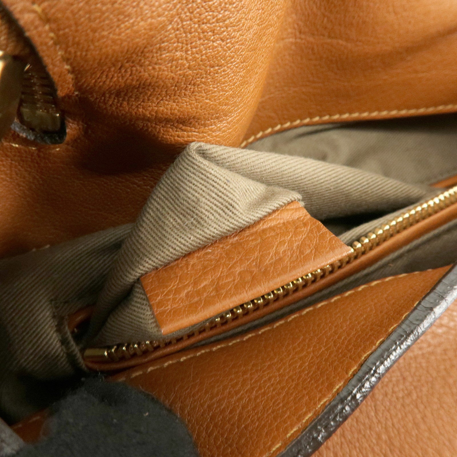 Chloe Marcie Leather Shoulder Bag Crossbody Bag Brown Camel