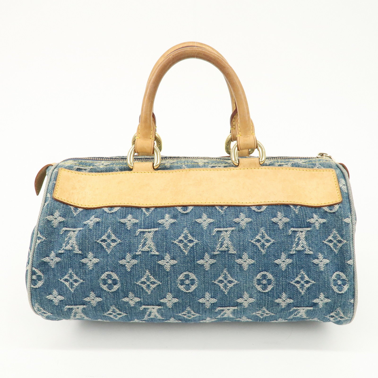 Louis Vuitton Monogram Denim Neo Speedy Boston Bag Blue M95019