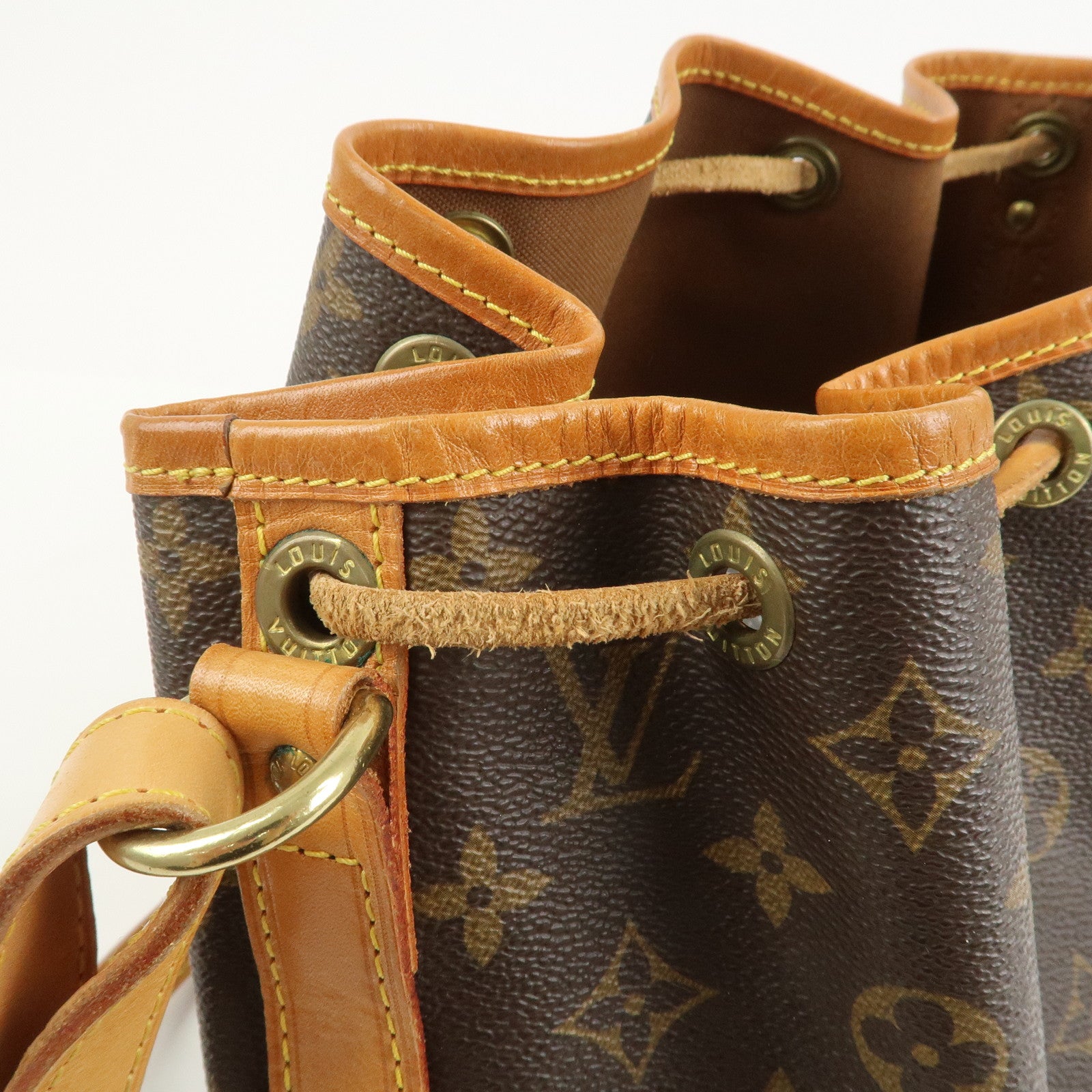 Louis Vuitton Monogram Petit Noe Shoulder Bag Brown M42226