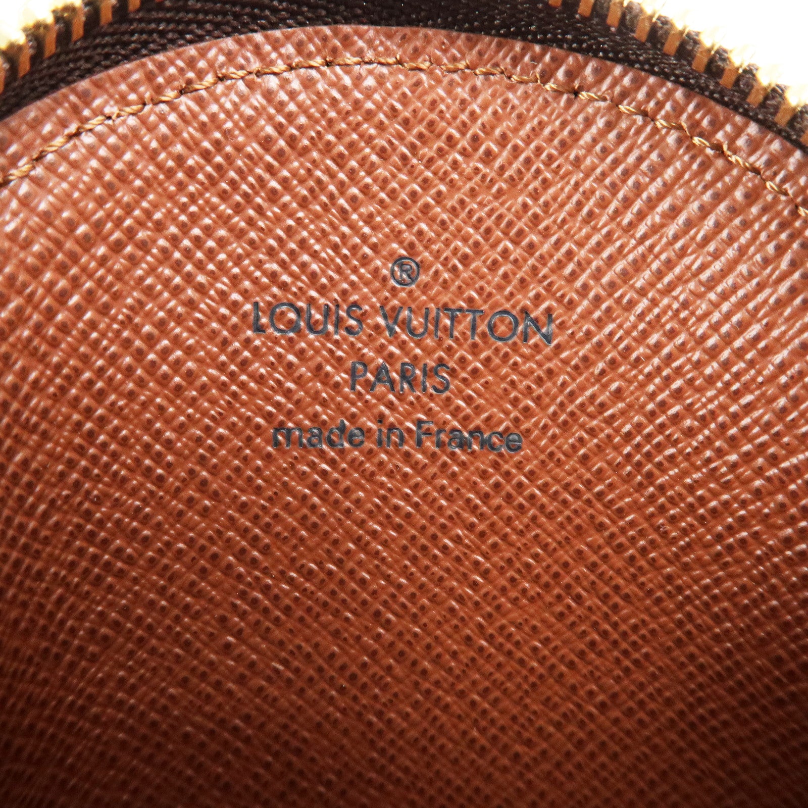 Louis Vuitton Monogram Porte Monnaie Rond Coin Case Brown M61926