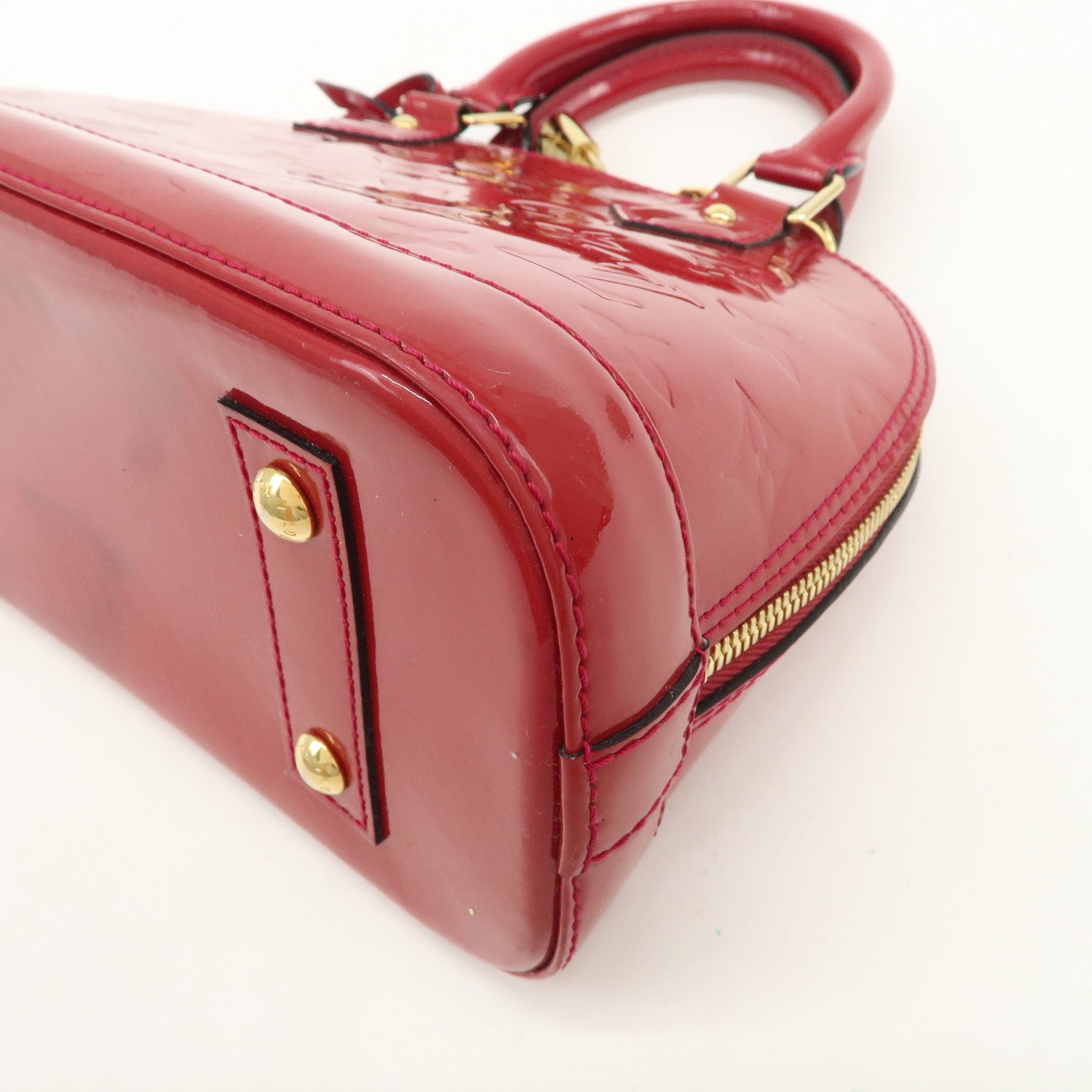 Louis Vuitton Monogram Vernis Alma BB 2Way Bag Rose Indien M91771