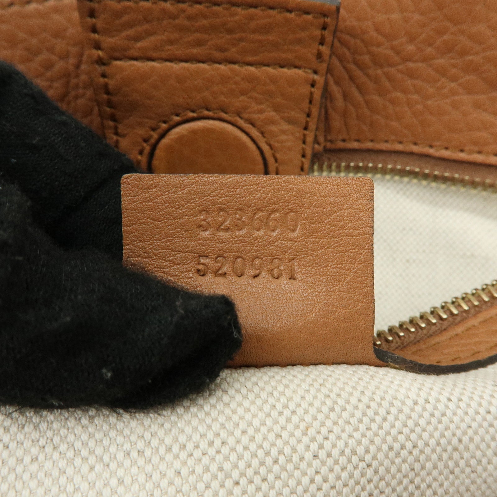 GUCCI Bamboo Shopper Medium 2Way Bag Shoulder Bag Brown 323660
