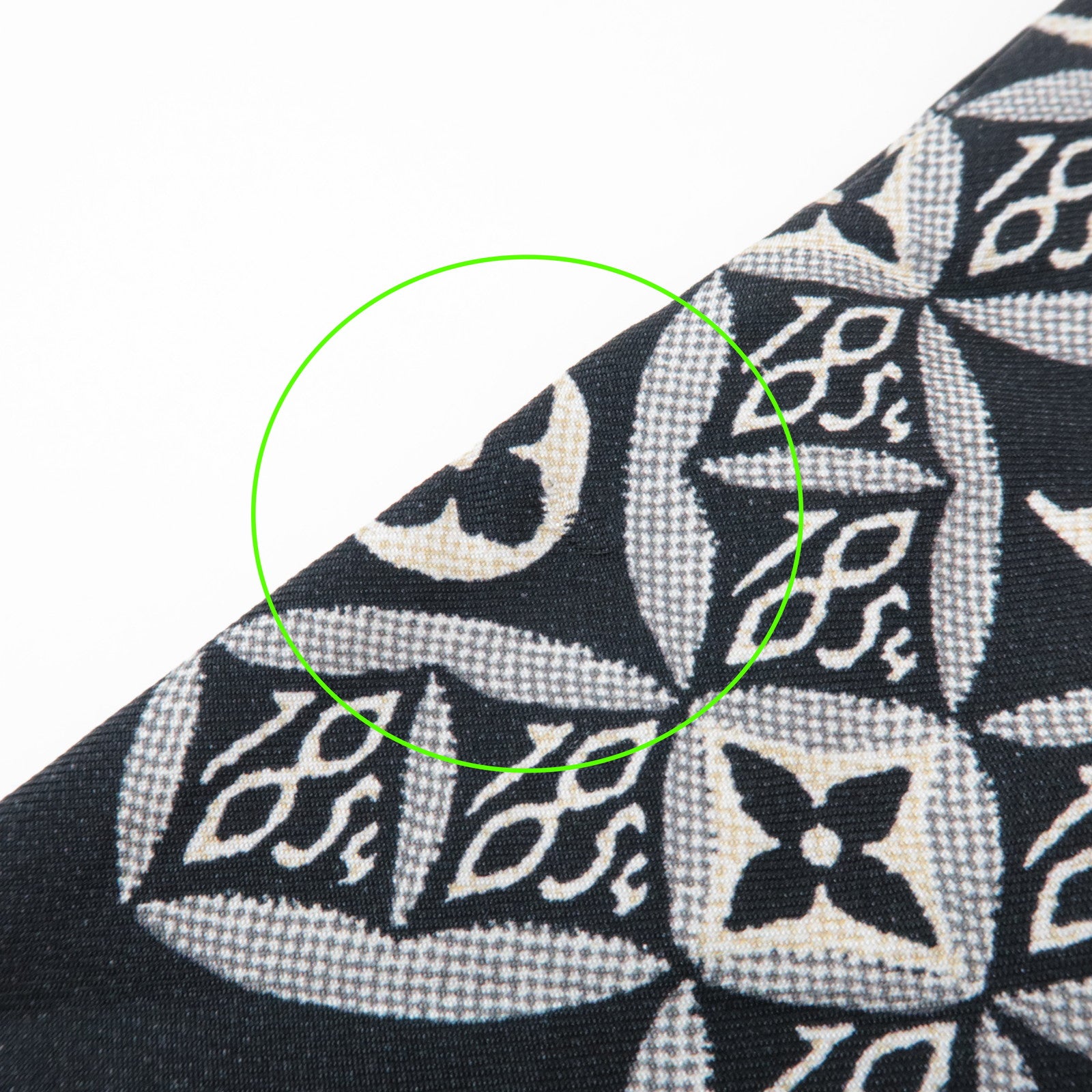 Louis Vuitton Bandeau Since 1854 Silk 100% Scarf Black MP2825