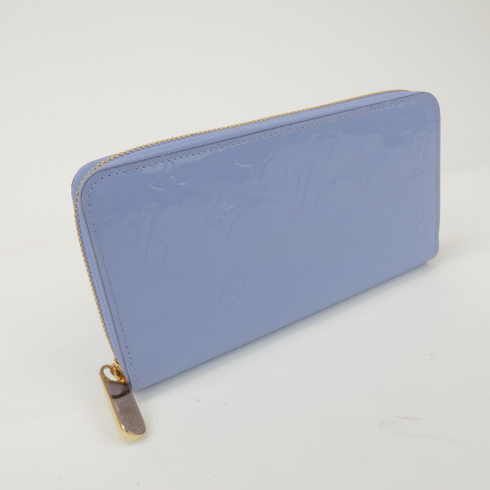 Louis Vuitton Monogram Vernis Round Zippy Wallet Lilas M90141