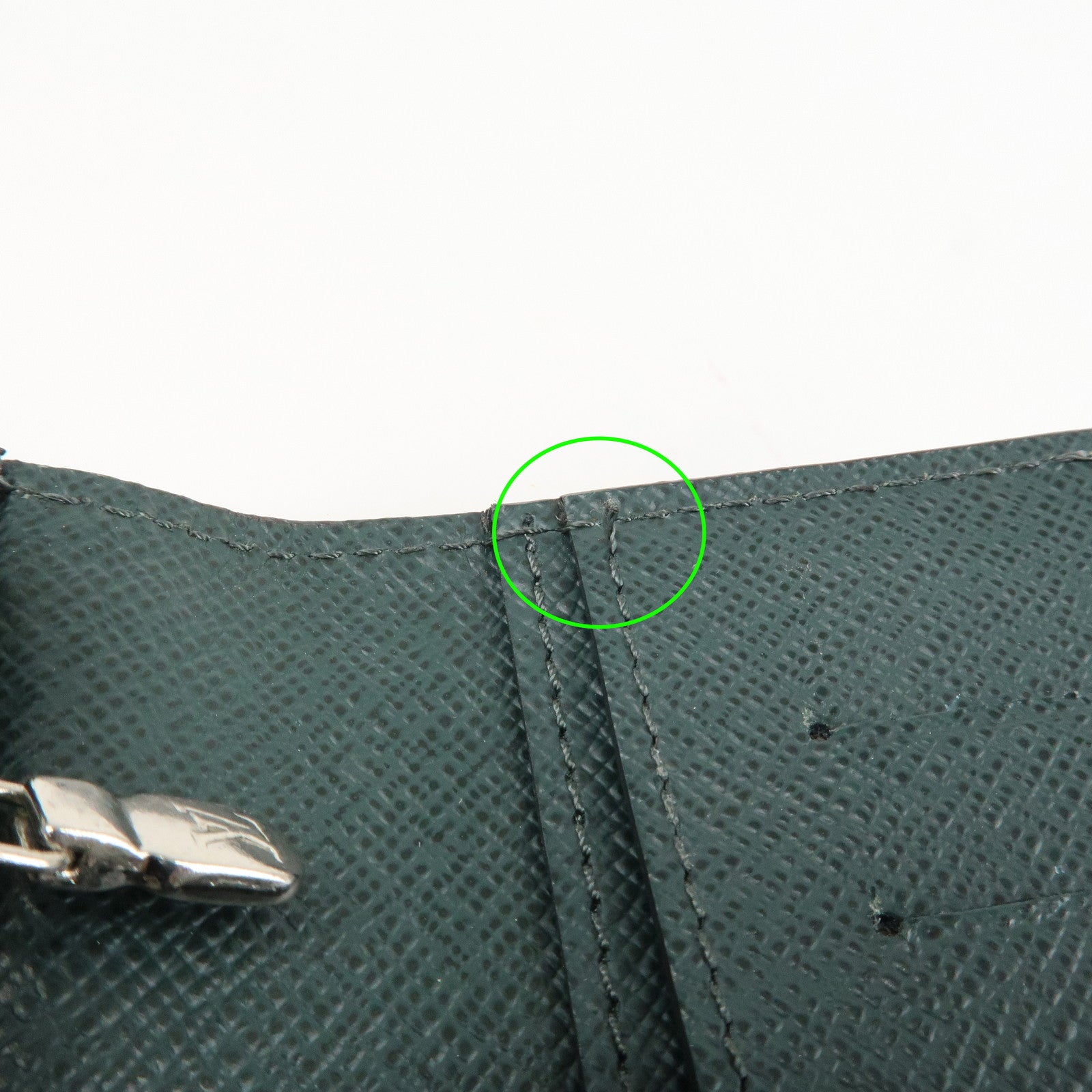 Louis Vuitton Epi Leather Long Wallet Dark Green Used