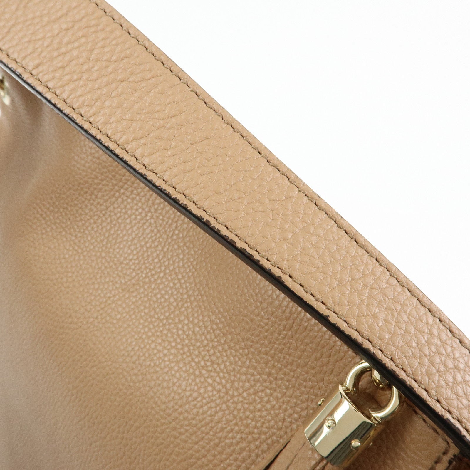 GUCCI SOHO 2Way Bag Hand Bag Shoulder Bag Beige 536194