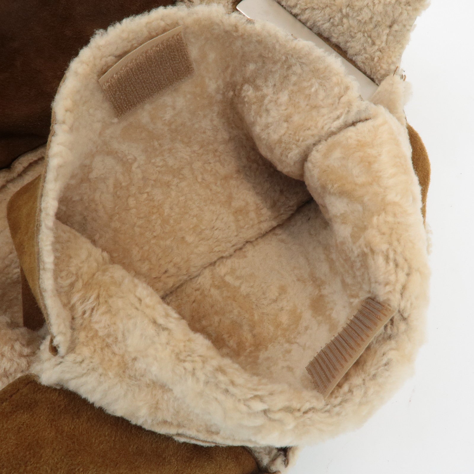 CHANEL Chocolate Bar Suede Mouton Shoulder Bag Hand Bag Brown Used