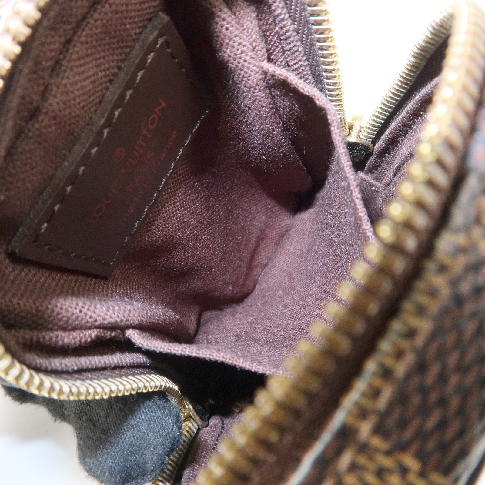 Louis Vuitton Damier Leather Canvas Etui Okapi PM Camera Case N61738 Used