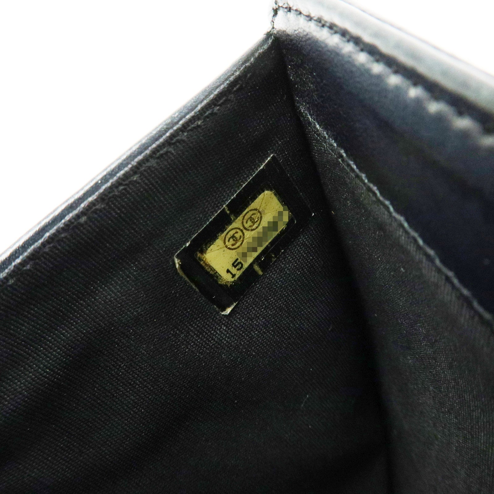 CHANEL COCO Mark Caviarskin Bi-fold Compact Wallet Black