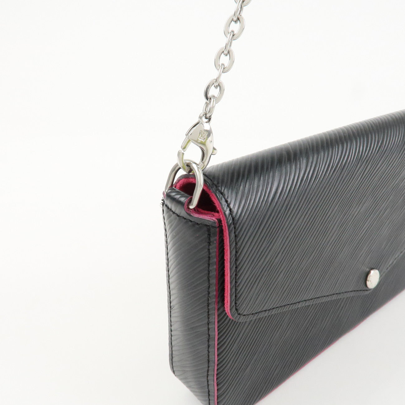 Louis Vuitton Epi Pochette Felicie Shoulder Bag Noir Pink M64579 Used