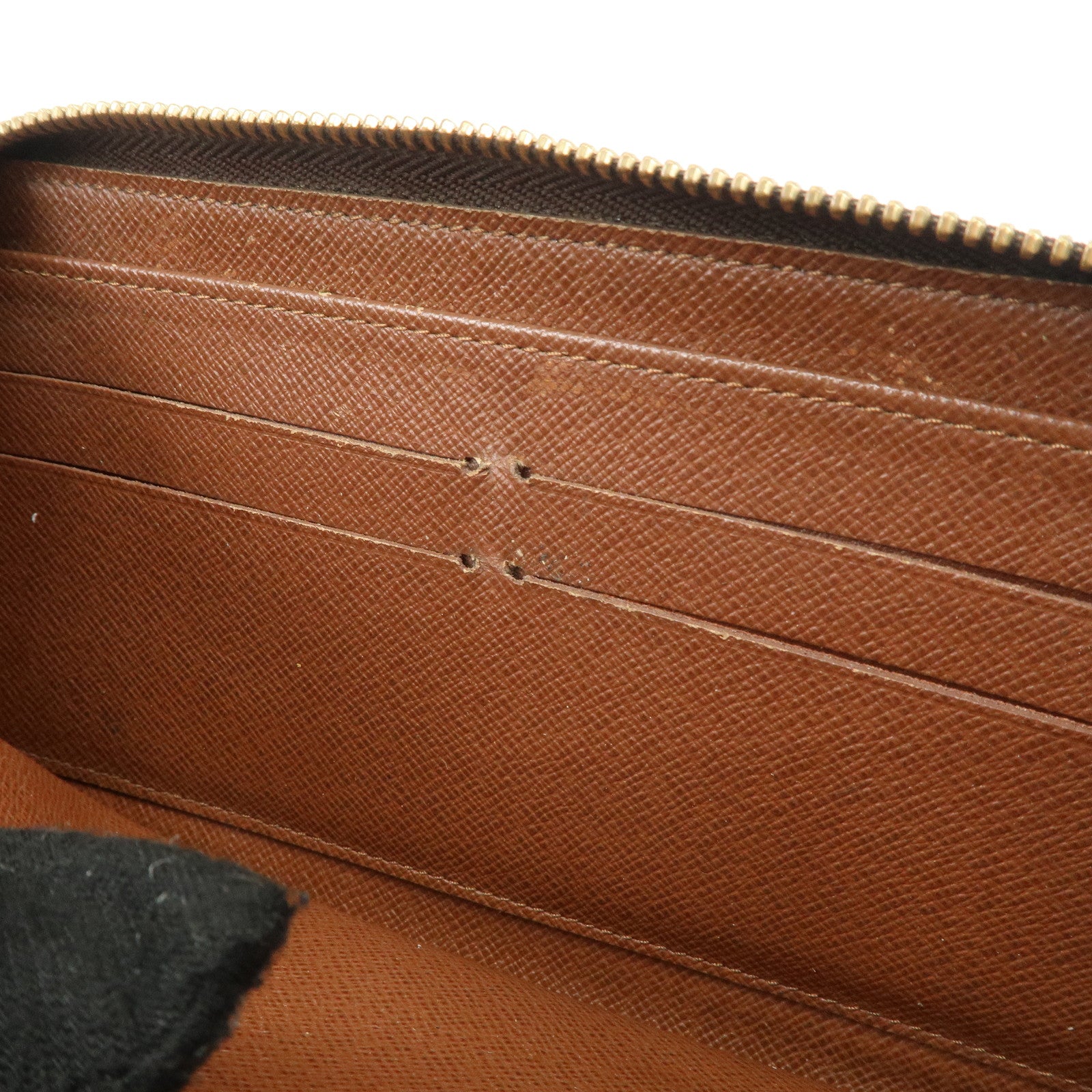 Louis Vuitton Set of 2 Monogram Canvas Round Zippy Long Wallet M60017 Used