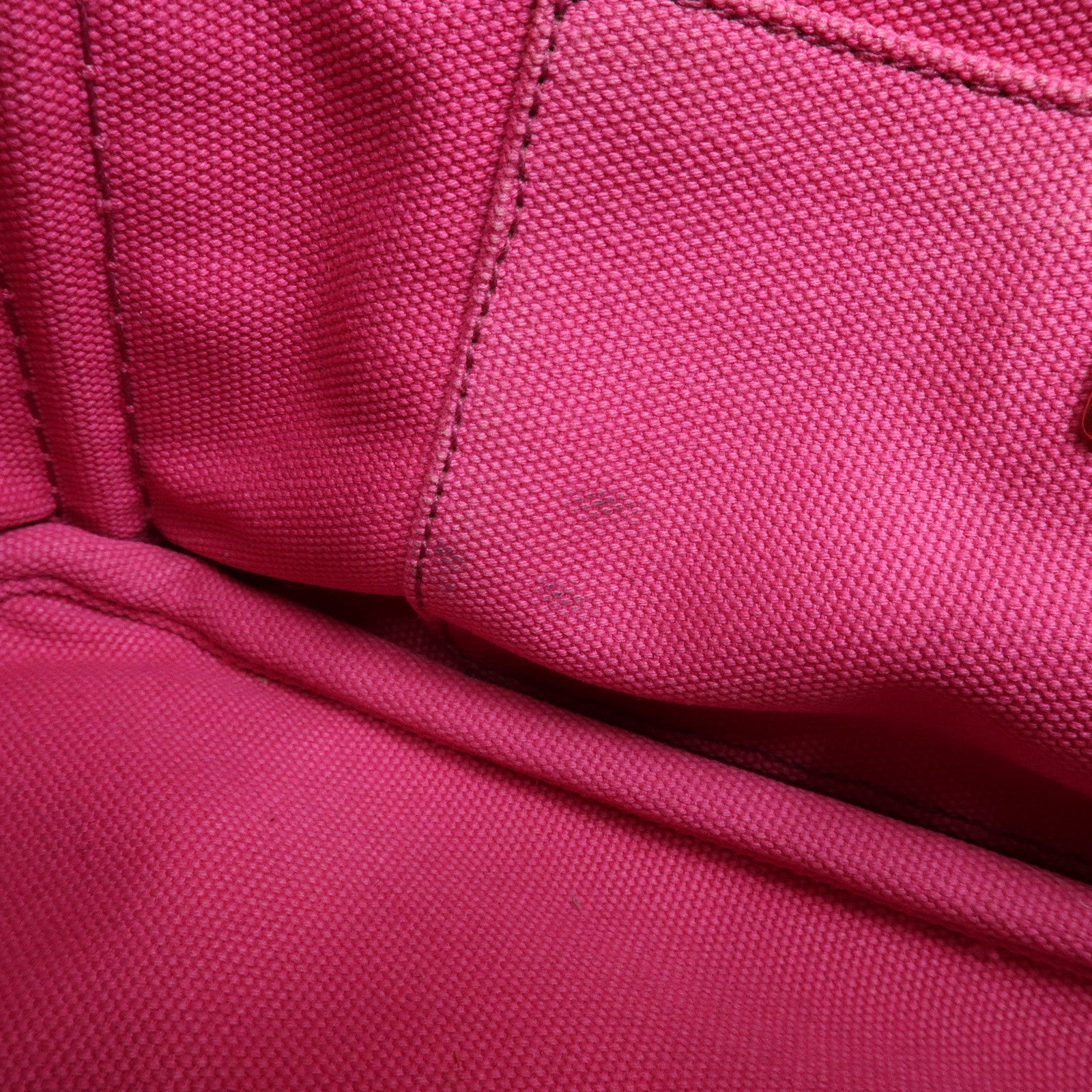 PRADA Triangle Logo Canapa Mini 2Way Bag Hand Bag Pink B2439G