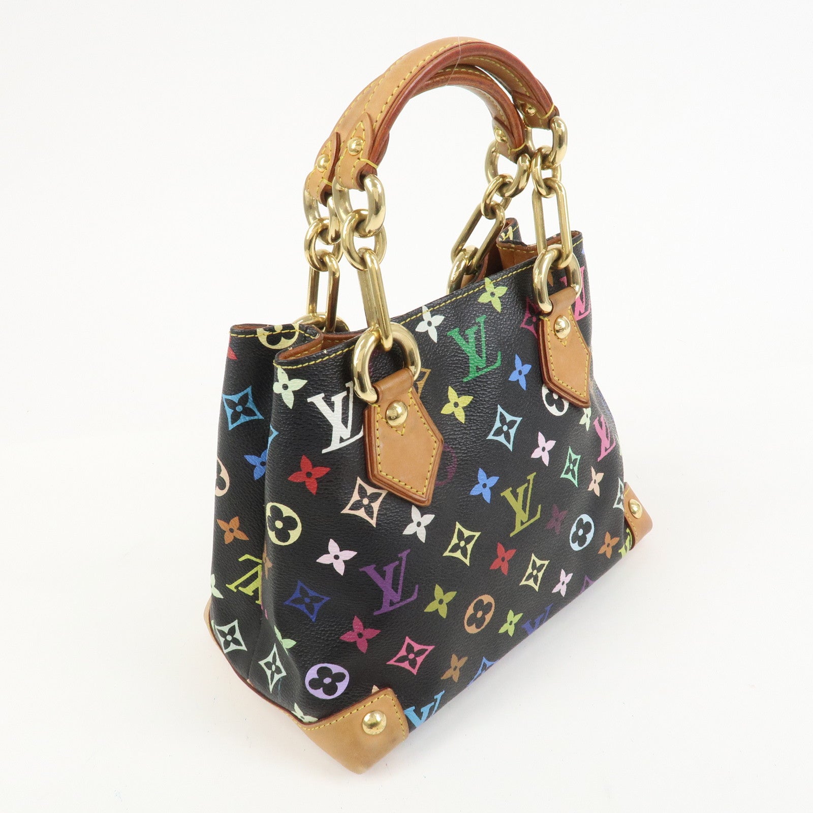 Louis Vuitton Monogram Multicolor Audra Hand Bag Noir Black M40048