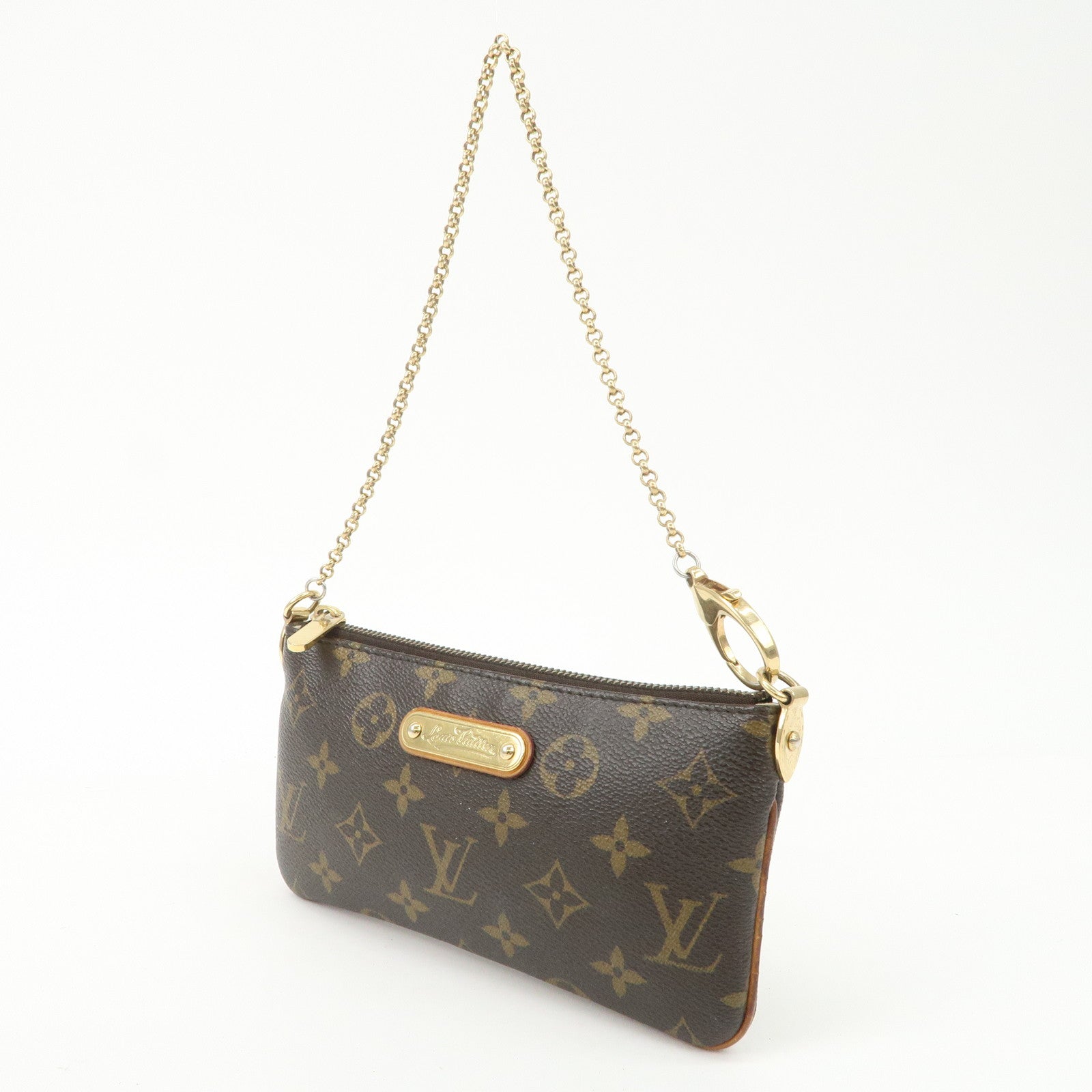 Louis Vuitton Monogram Pochette Milla MM Chain Hand Bag M60094