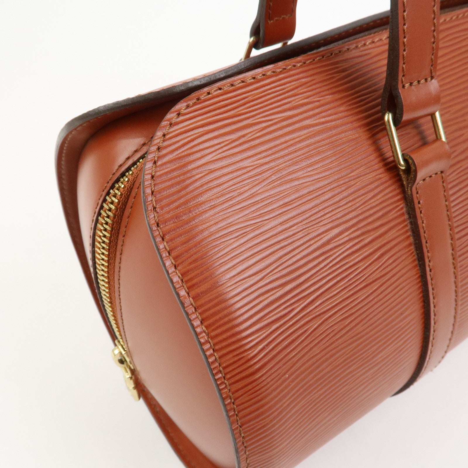 Louis Vuitton Epi Leather Soufflot Hand Bag Kenya Brown M52223