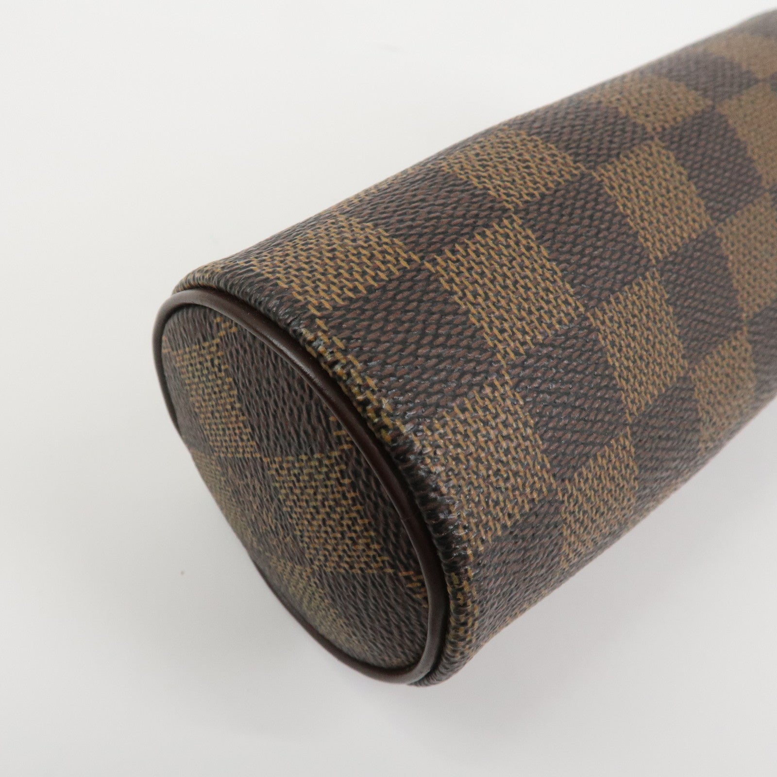 Louis Vuitton Damier Leather Mini Pouch for Papillon Bag Brown
