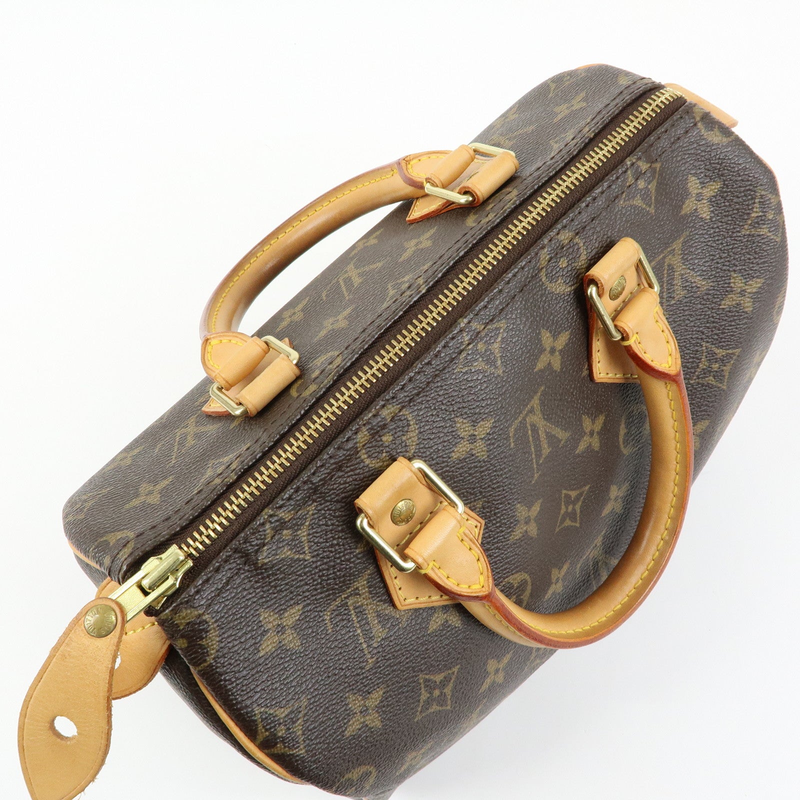 Louis Vuitton Monogram Speedy 25 Boston Bag Hand Bag Brown M41528