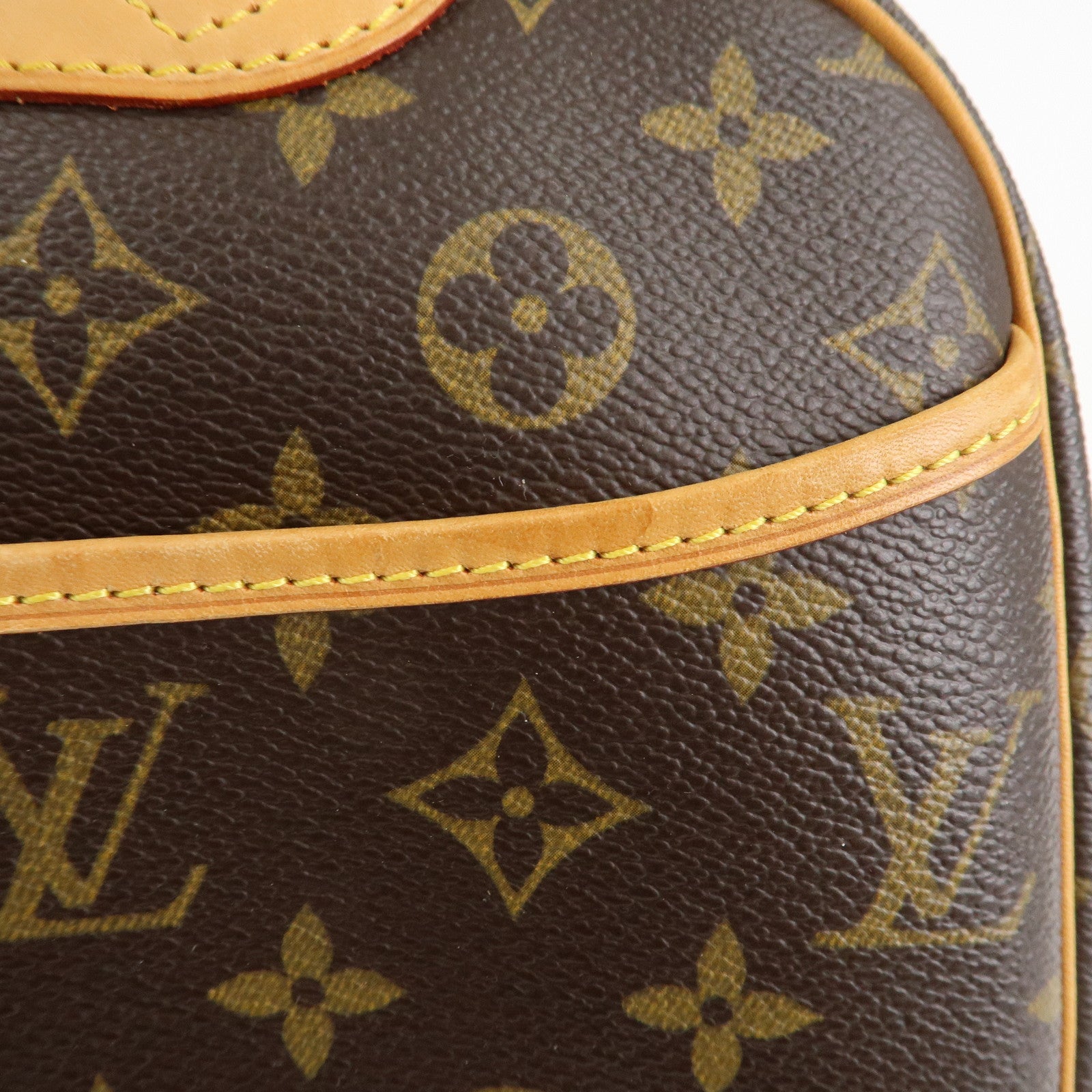Louis Vuitton Monogram Trueville Hand Bag Brown M42228 Used