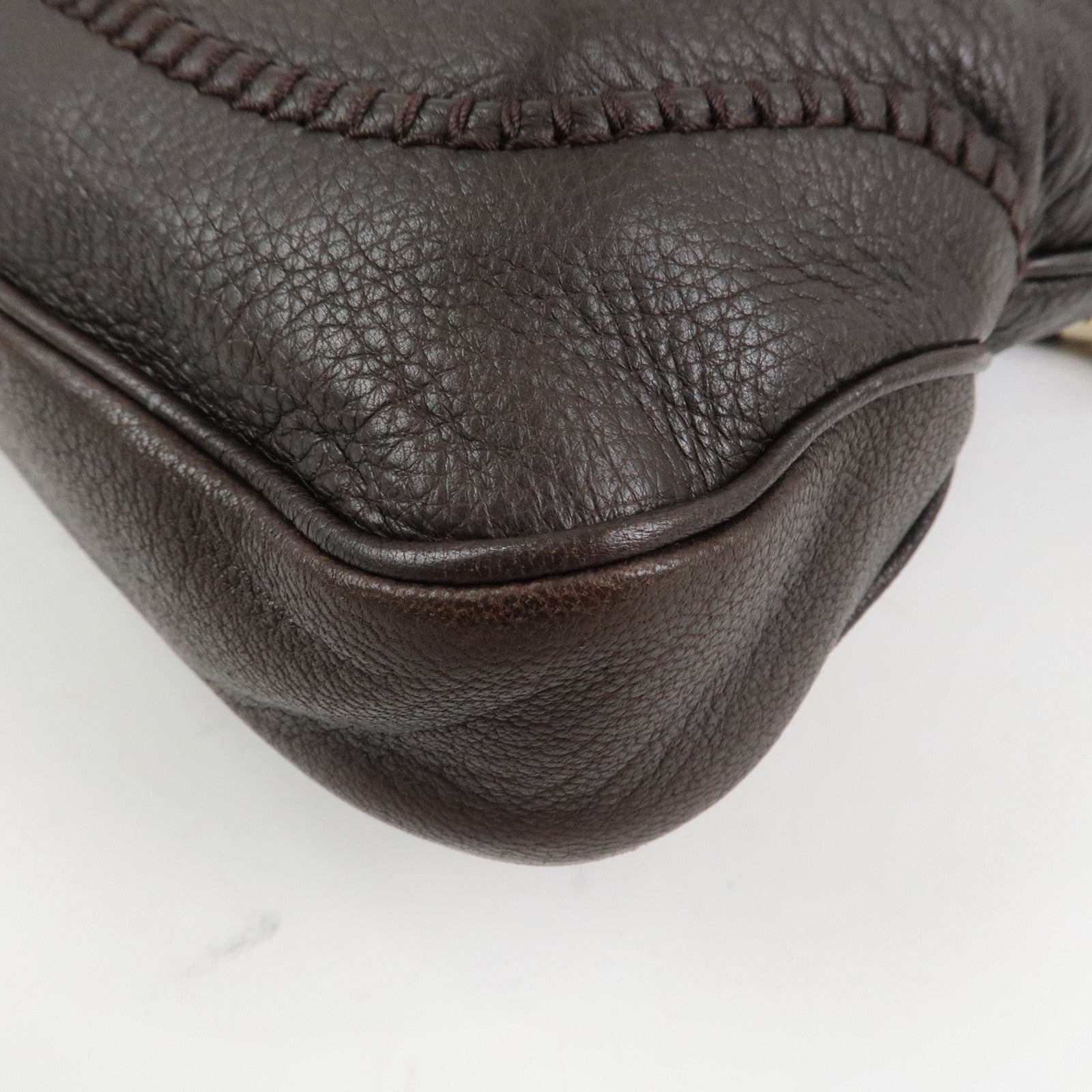 GUCCI New Jackie Leather 2Way Shoulder Bag Tassel Charm 219725