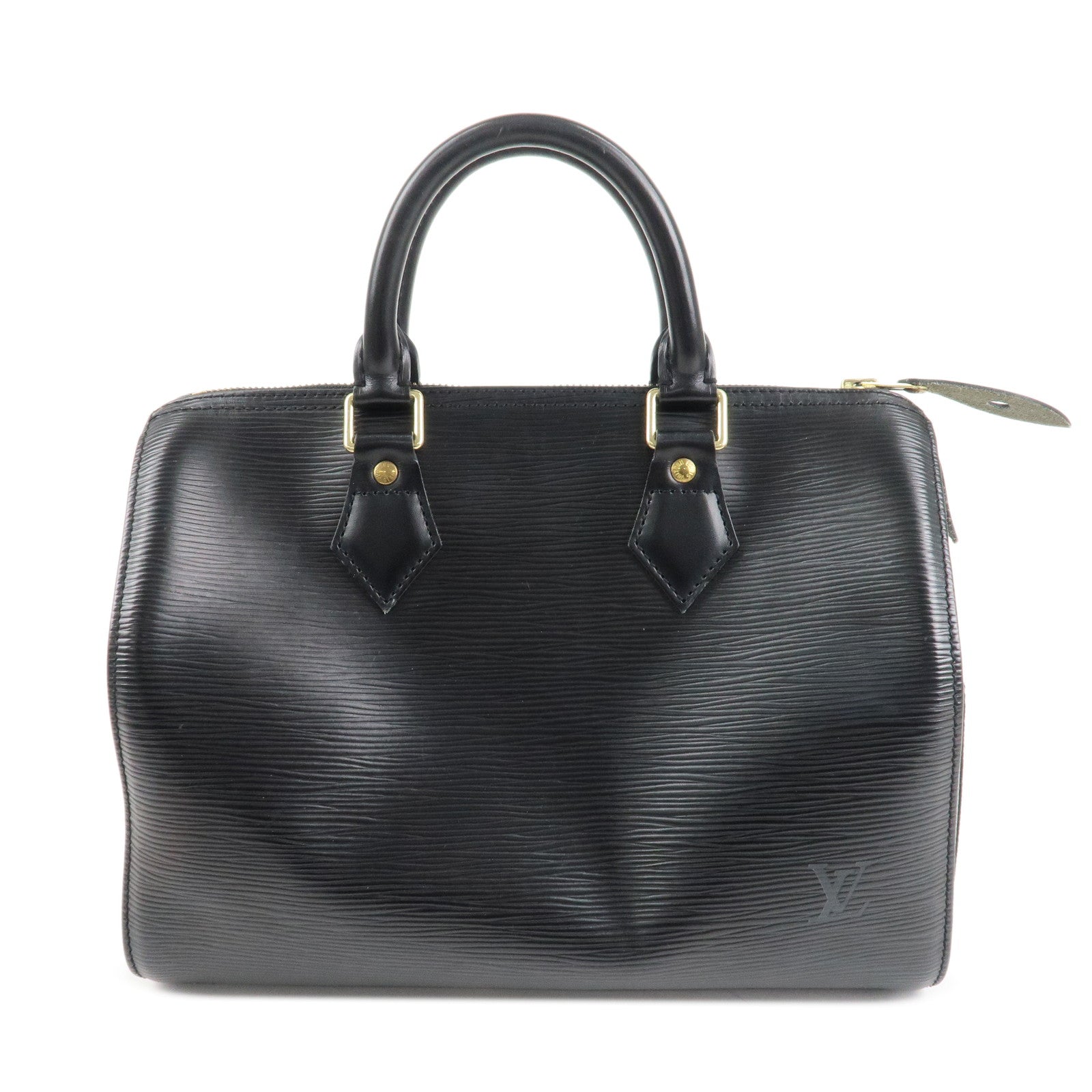 Louis Vuitton Epi Speedy 25 Hand Bag Boston Bag Noir M59032 Used