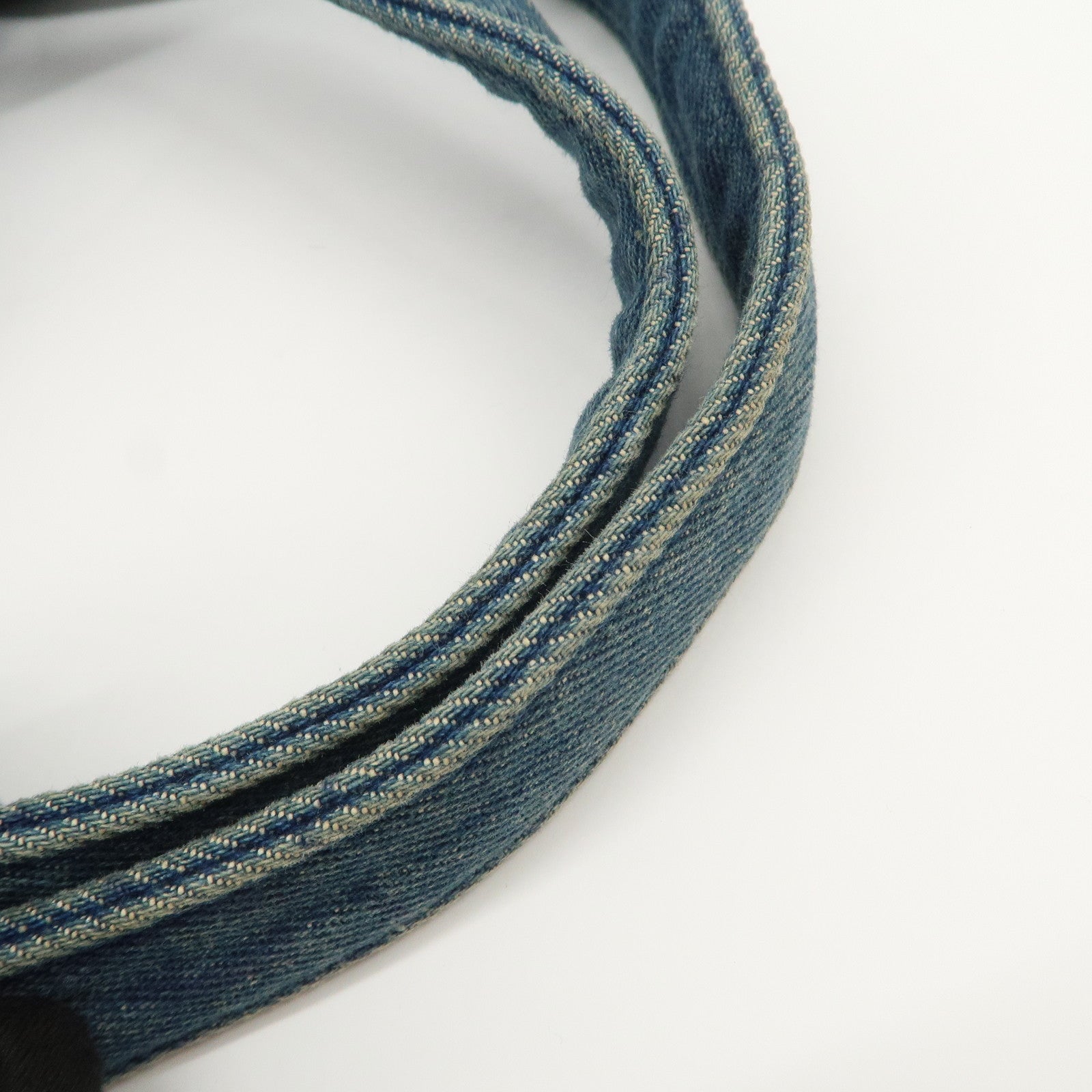 CHANEL COCO Mark Denim Boston Bag Hand Bag Travel Bag Blue