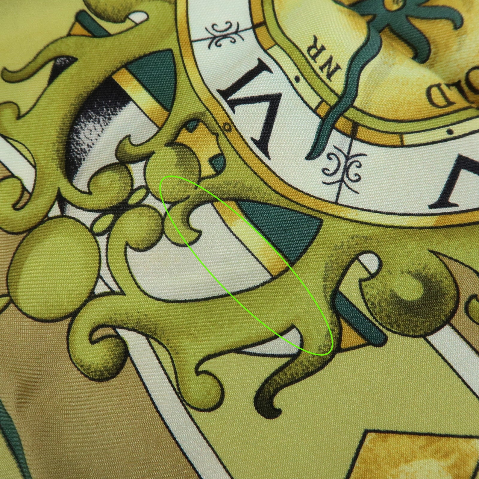 HERMES Carre 90 Set of 2 Silk 100% Scarf Navy Green
