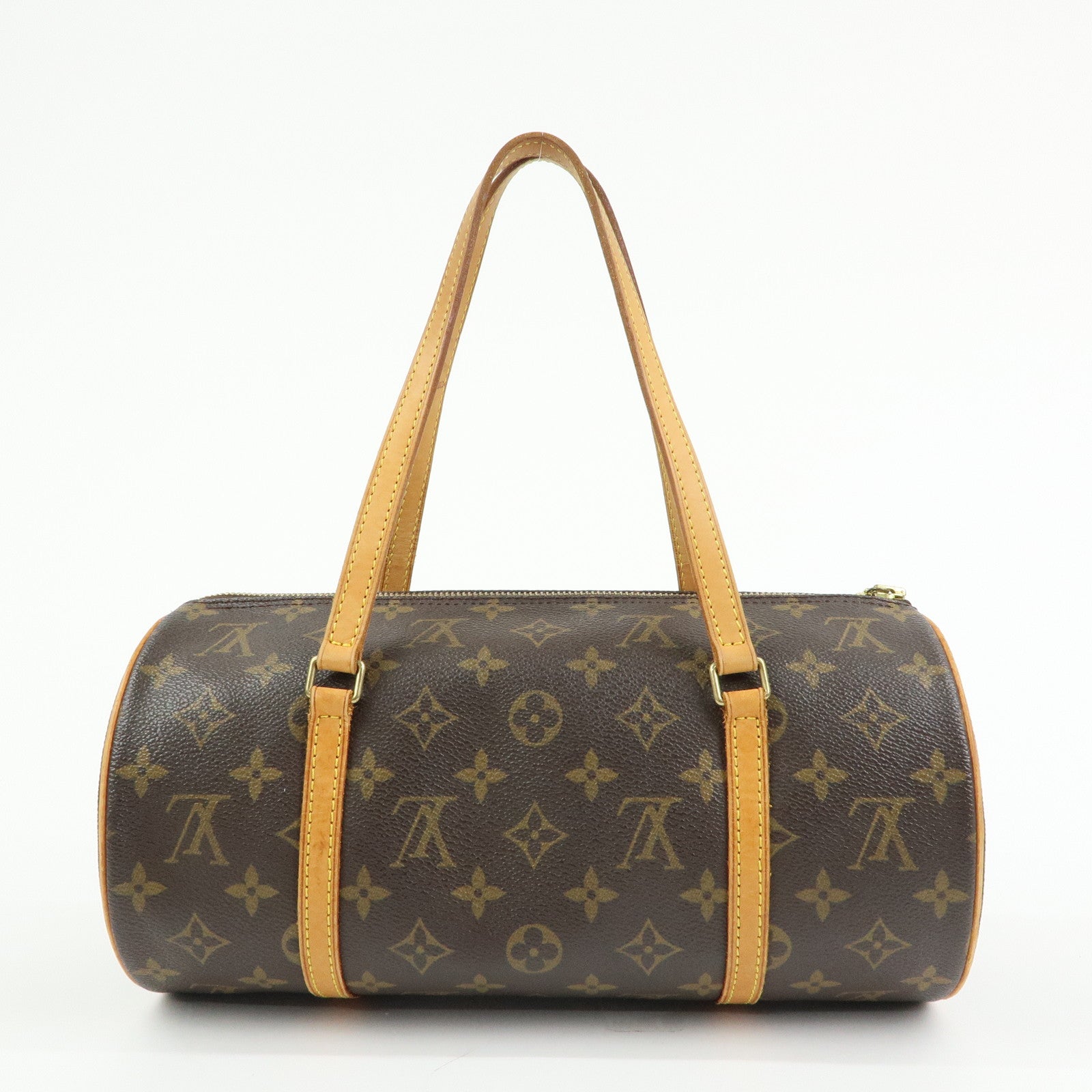 Louis Vuitton Monogram Papillon 30 Hand Bag Brown M51385
