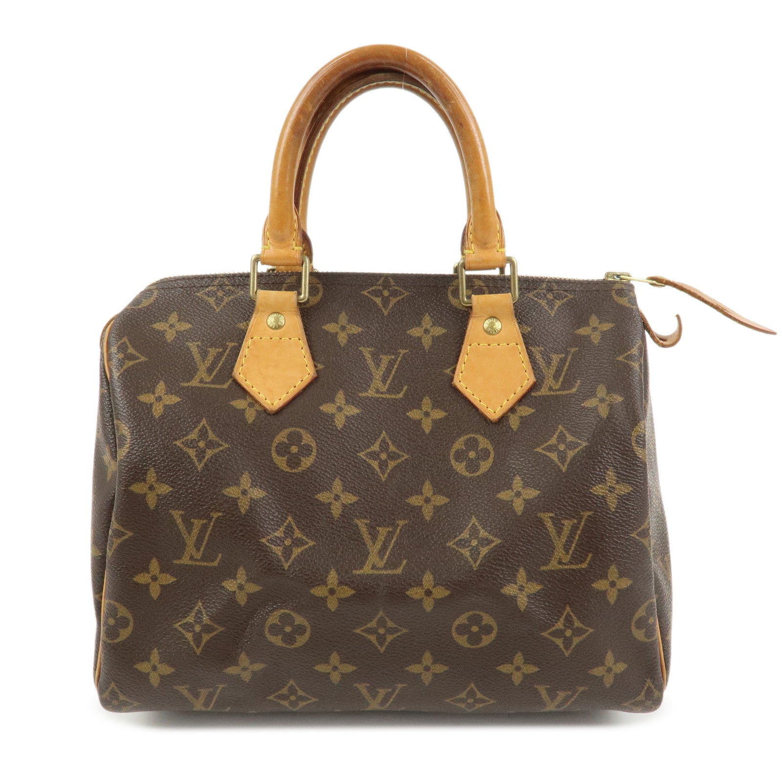 Louis Vuitton Monogram Speedy 25 Boston Bag Hand Bag Brown M41528