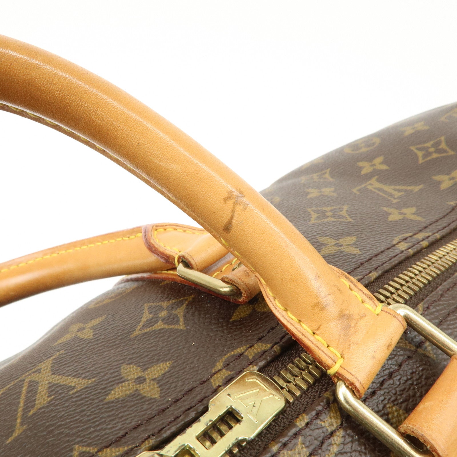 Louis Vuitton Keep All Bandouliere 55 Boston Bag Brown M56714 Used