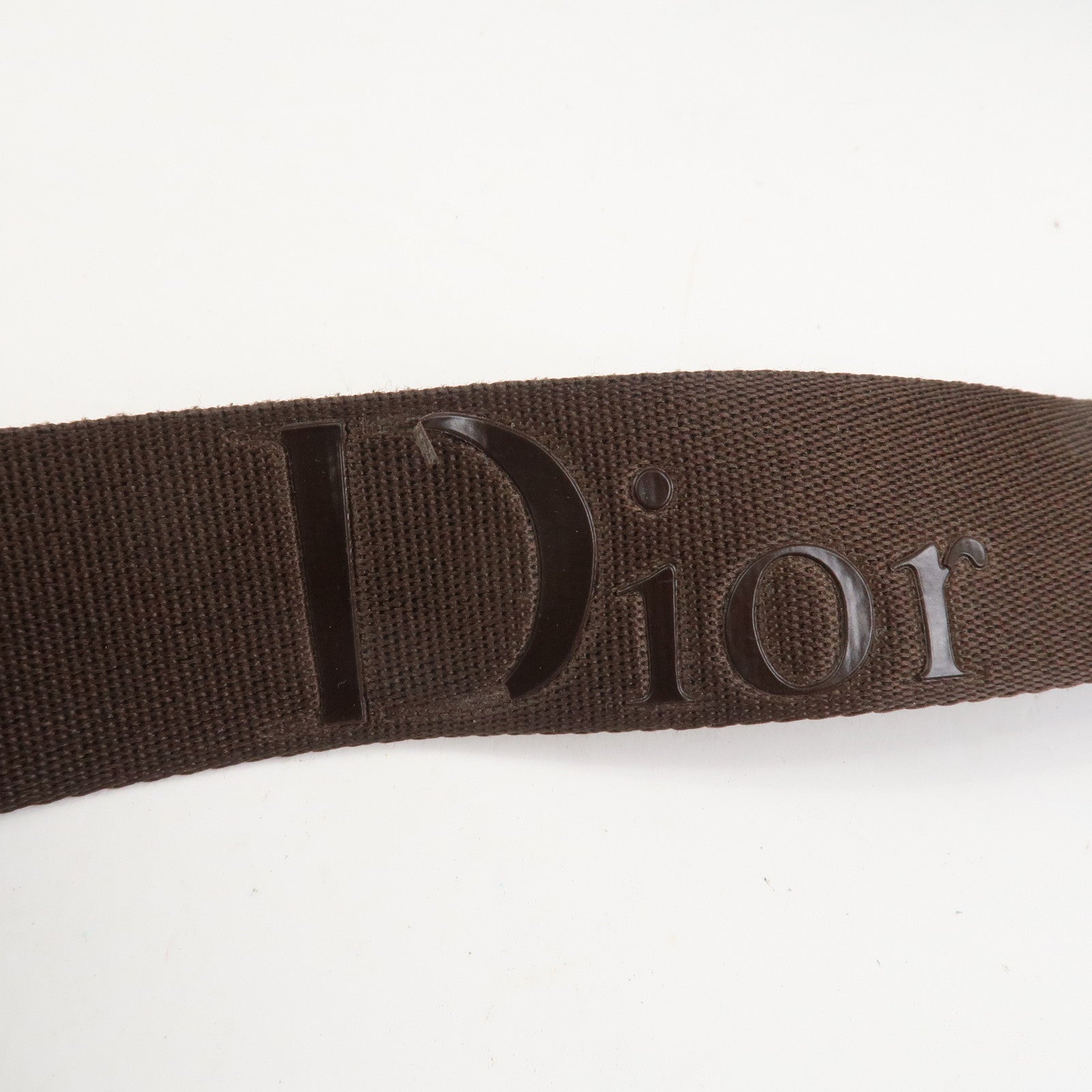 Christian Dior Trotter Jacguard Canvas Shoulder Crossbody Bag Brown