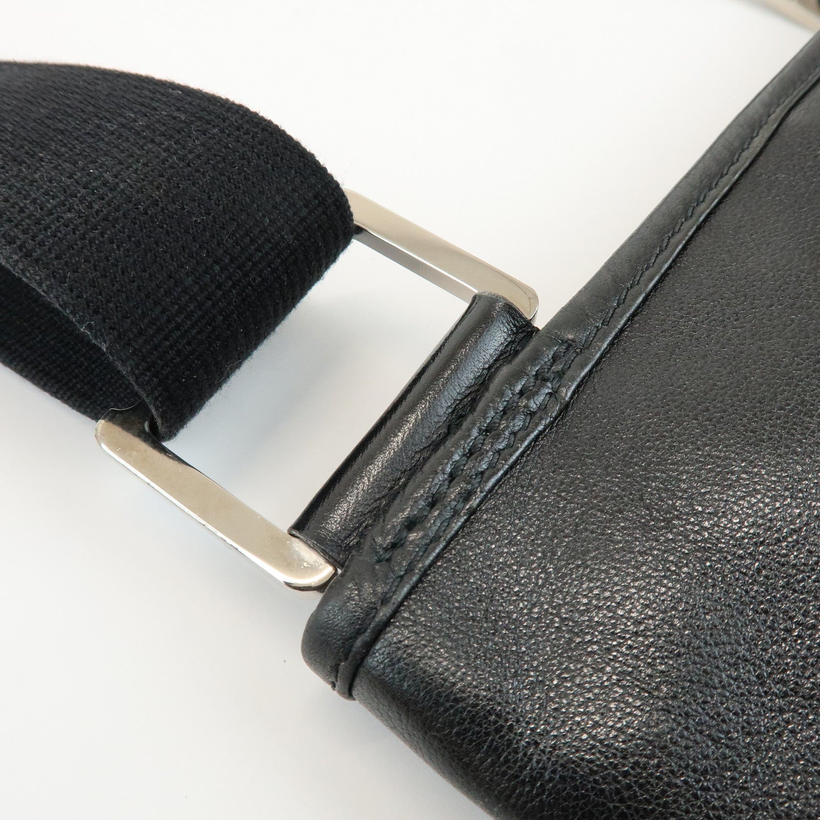 LOEWE Anagram Leathe Shoulder Bag Crossbody Bag Black