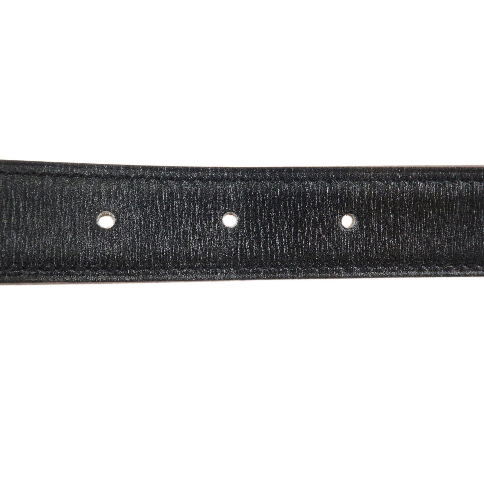 HERMES H Buckle □F Stamped Reversible Constance Belt 65 Black Brown