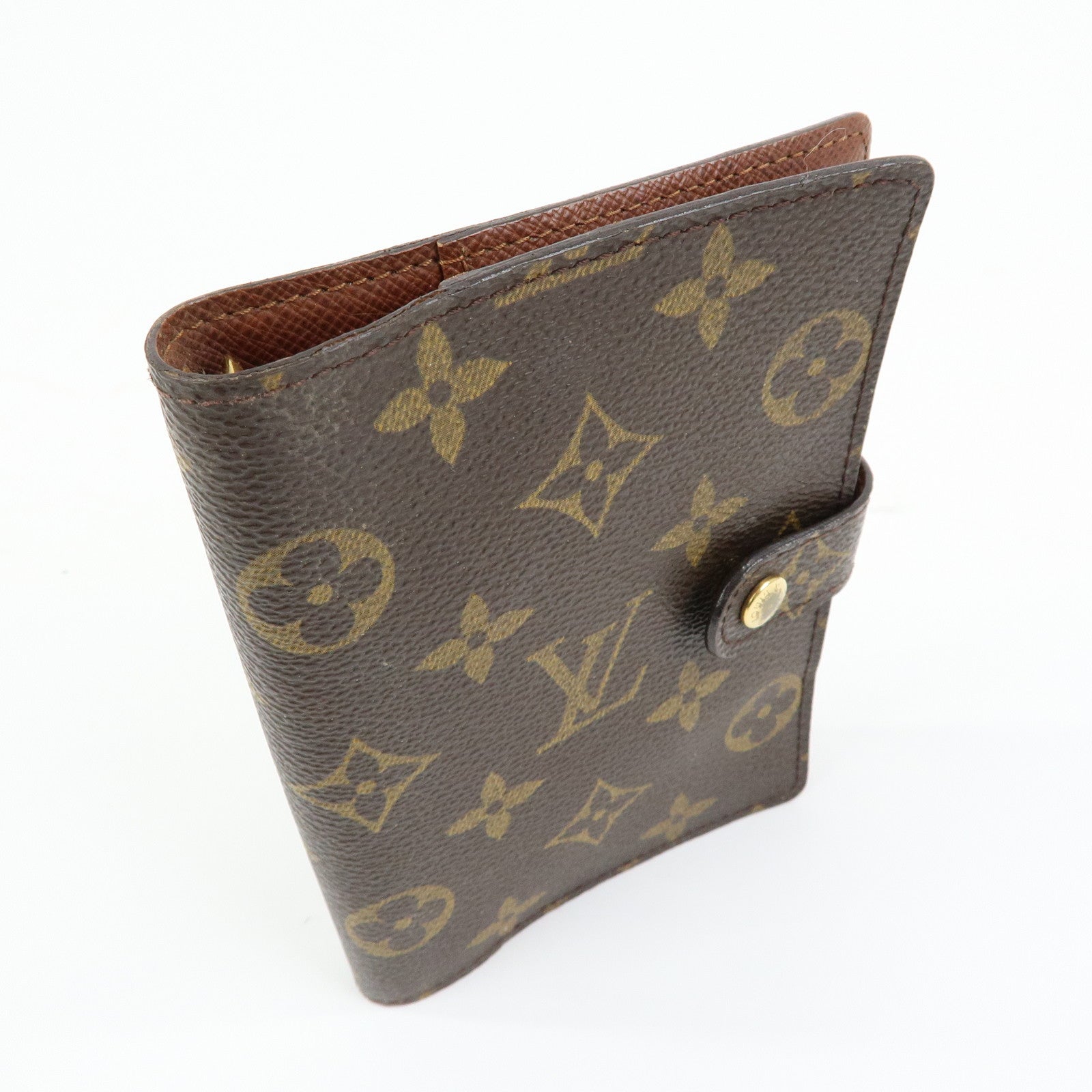 Louis Vuitton Monogram Agenda PM Planner Cover Brown R20005