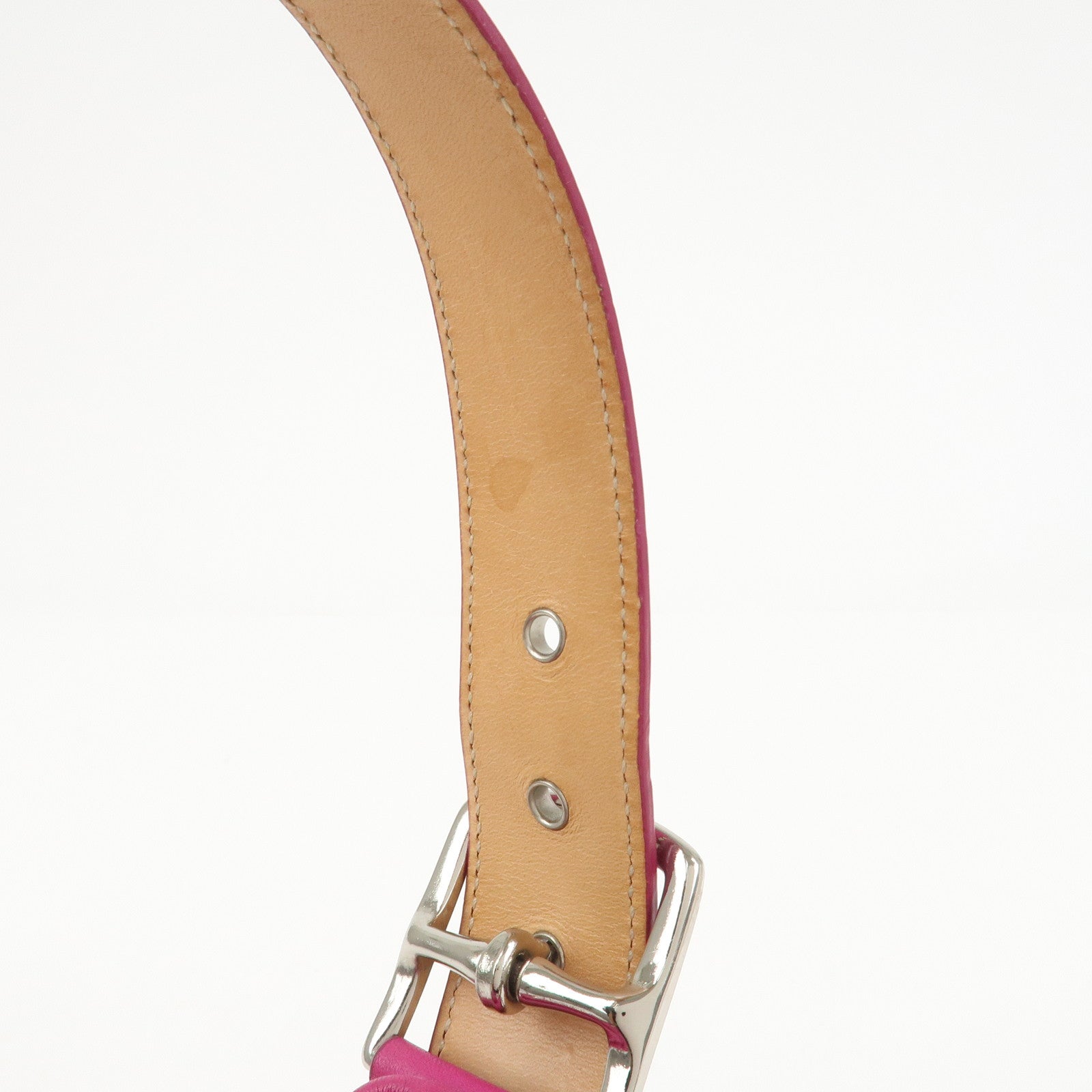 COACH Signature Logo Canvas Leather Shoulder Bag Hand Bag Pink