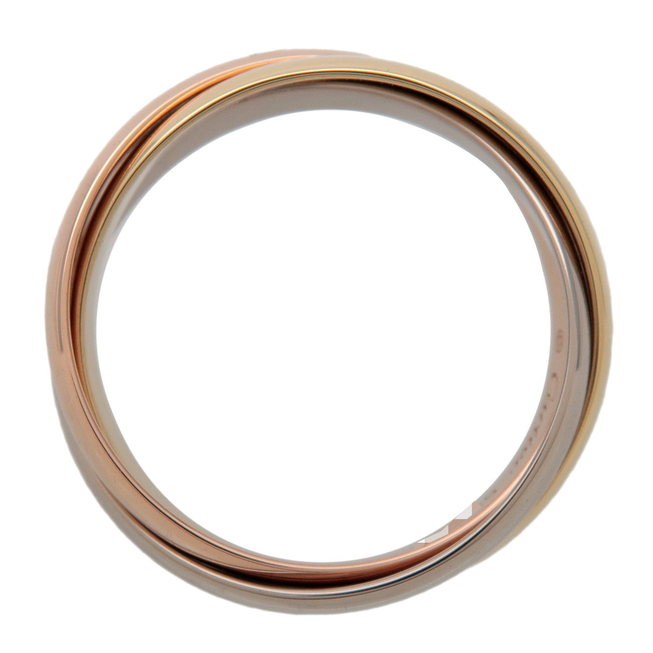 Cartier Trinity Ring SM K18 750YG/PG/WG Gold #51 US6 EU51 HK13