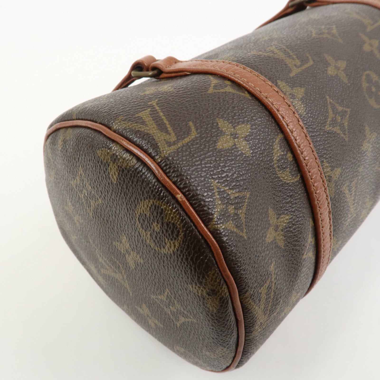 Louis Vuitton Monogram Papillon 26 Hand Bag Old Style Brown M51366