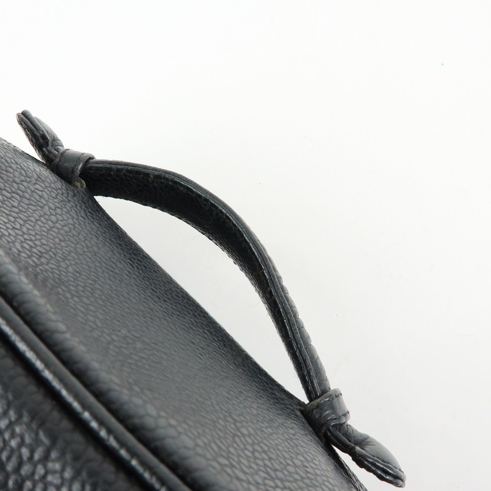 CHANEL COCO Mark Caviarskin Hand Bag Vanity Case Black A01997