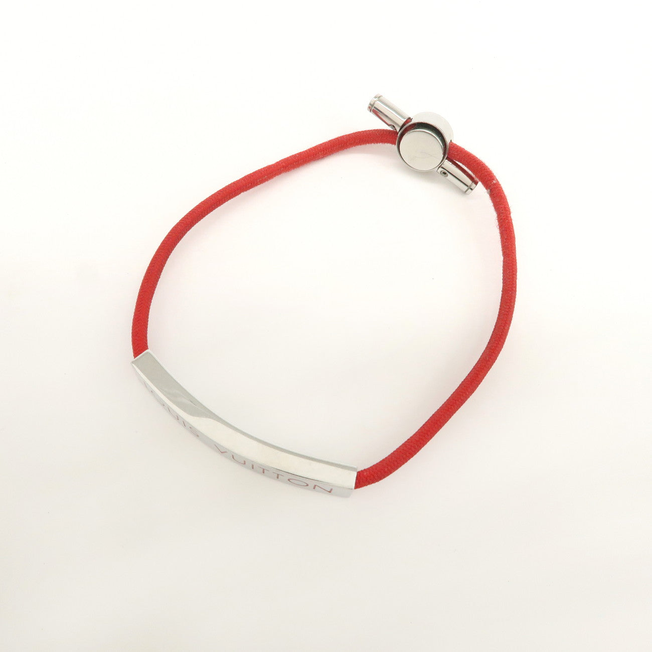 Louis Vuitton Bracelet LV Space Red Silver M00274