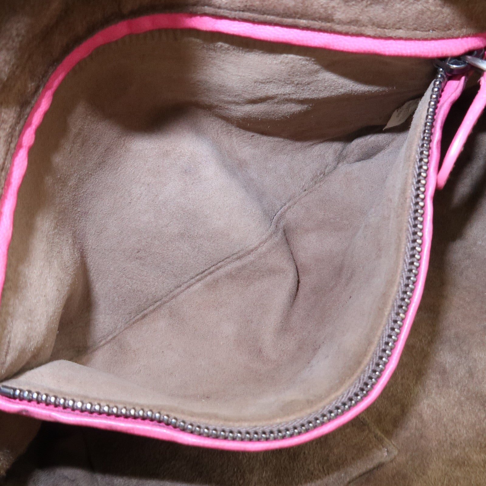 BOTTEGA VENETA Intrecciato Leather Shoulder Bag Crossbody Bag Pink