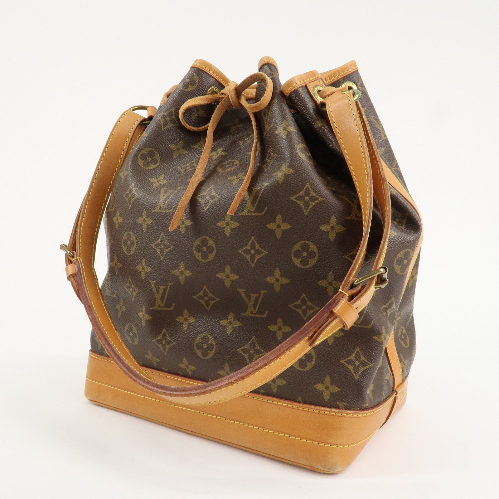Louis Vuitton Monogram Noe Shoulder Bag Hand Bag Brown M42224 Used