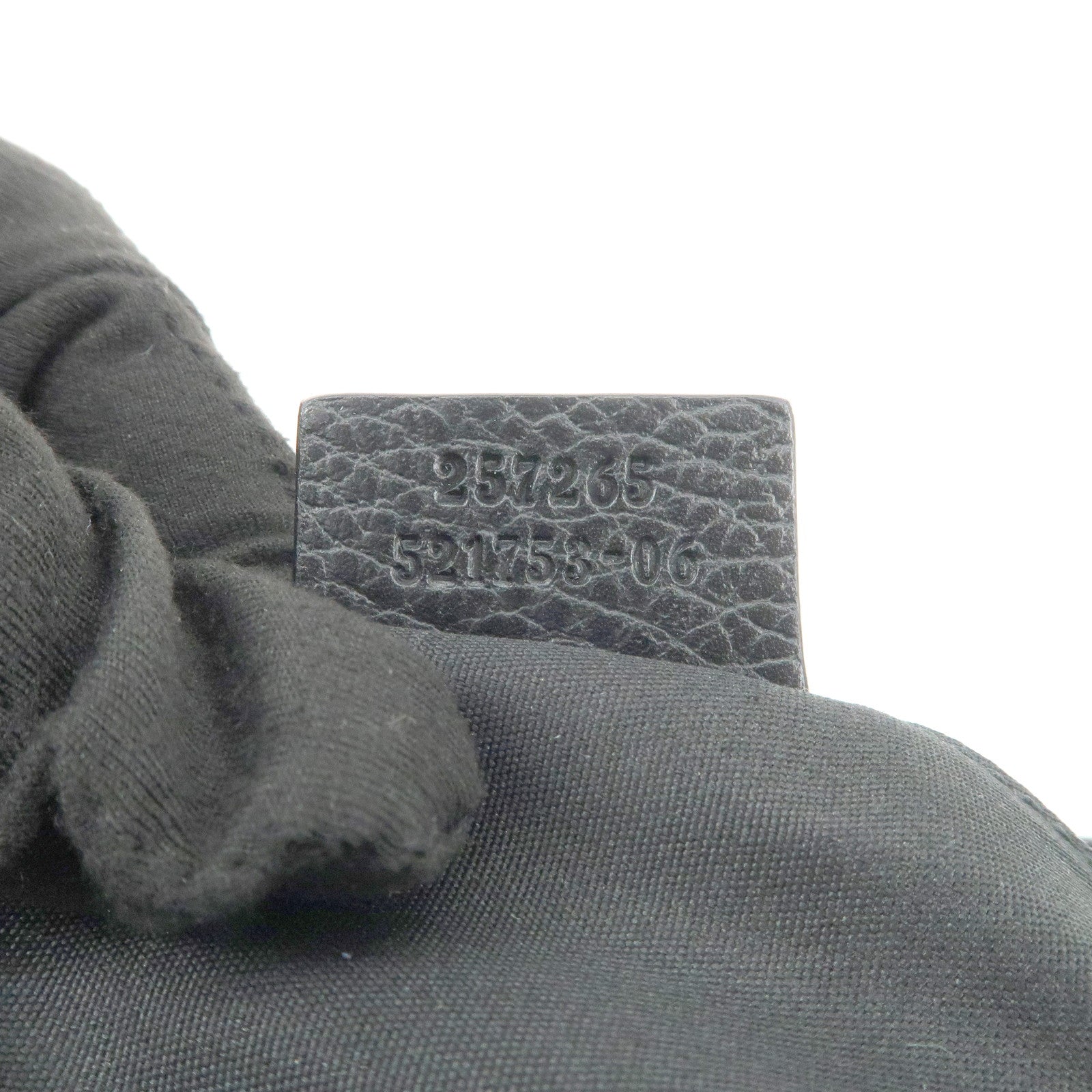 GUCCI Guccissima Leather Canvas Shoulder Bag Hand Bag Brown 257265