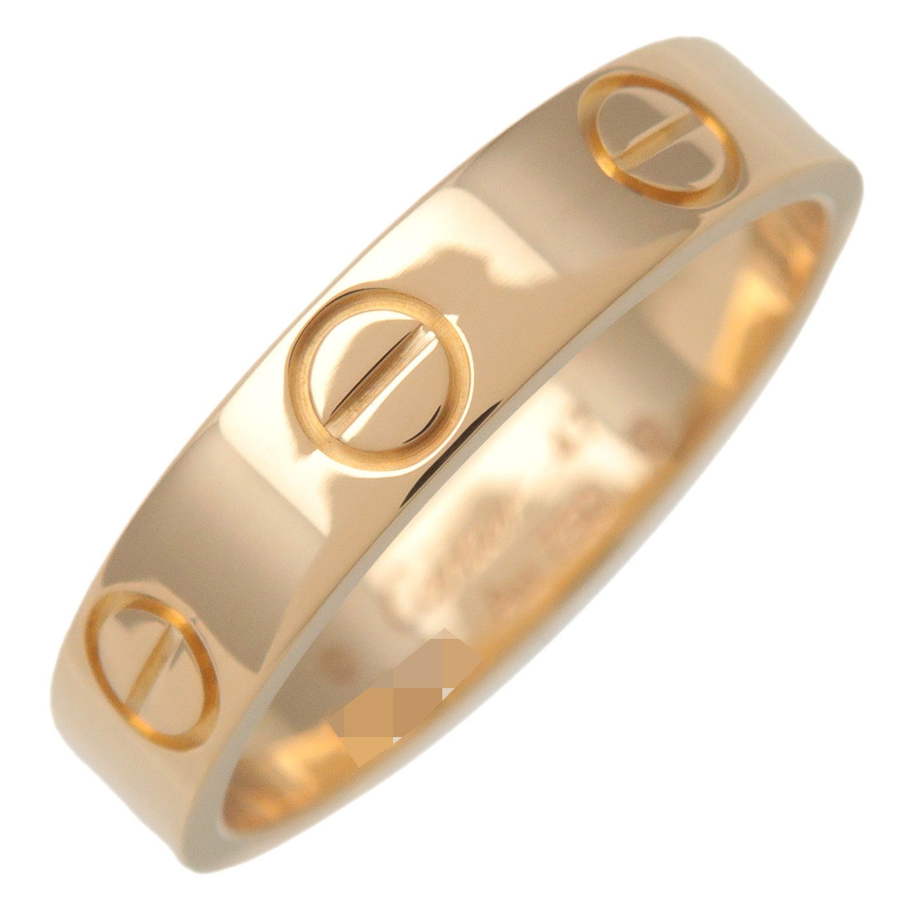 Cartier Mini Love Ring K18YG 750YG Yellow Gold #47 US4-4.5 EU47 Used