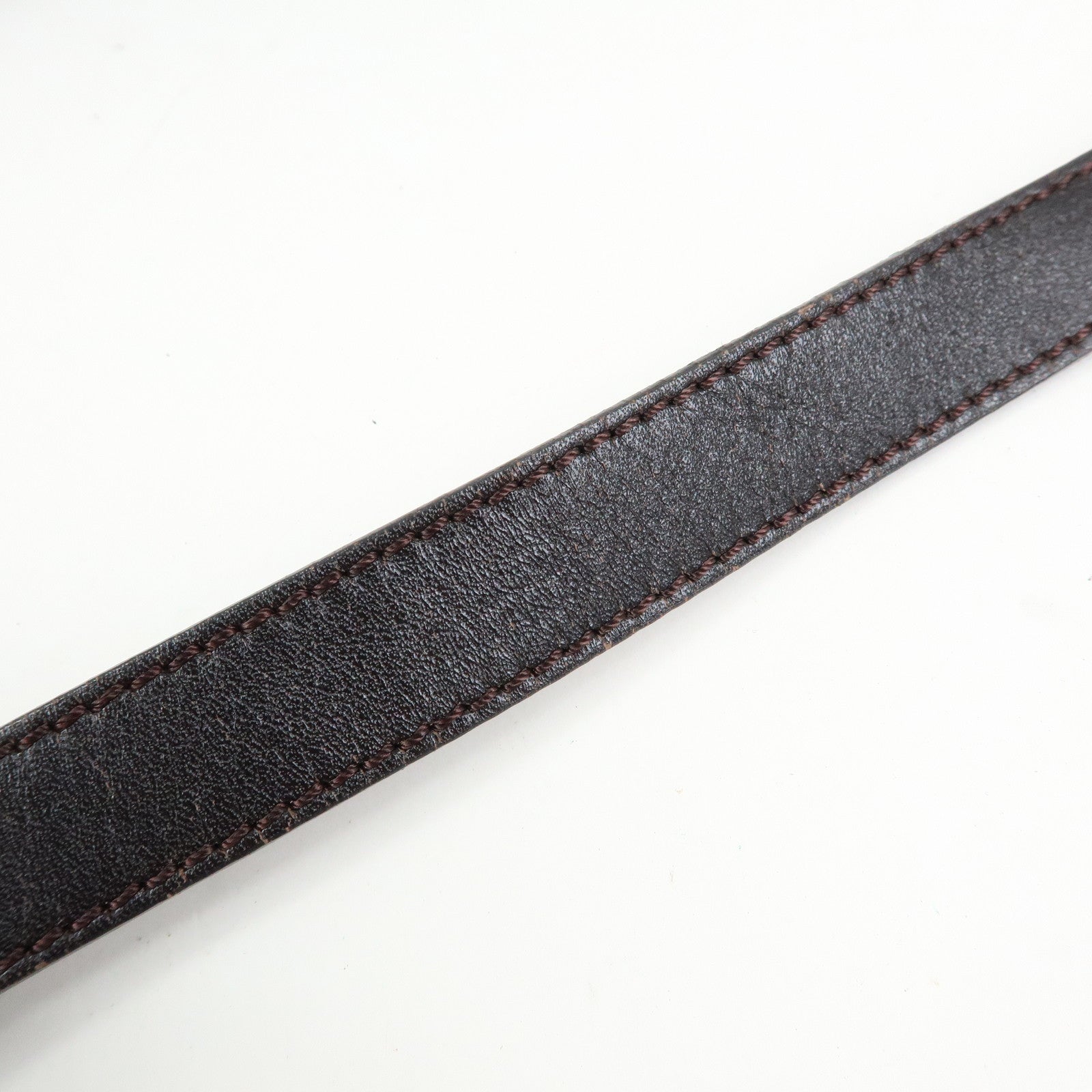 FENDI Zucca Canvas Leather Shoulder Bag Black Brown 8BT191‑JWU