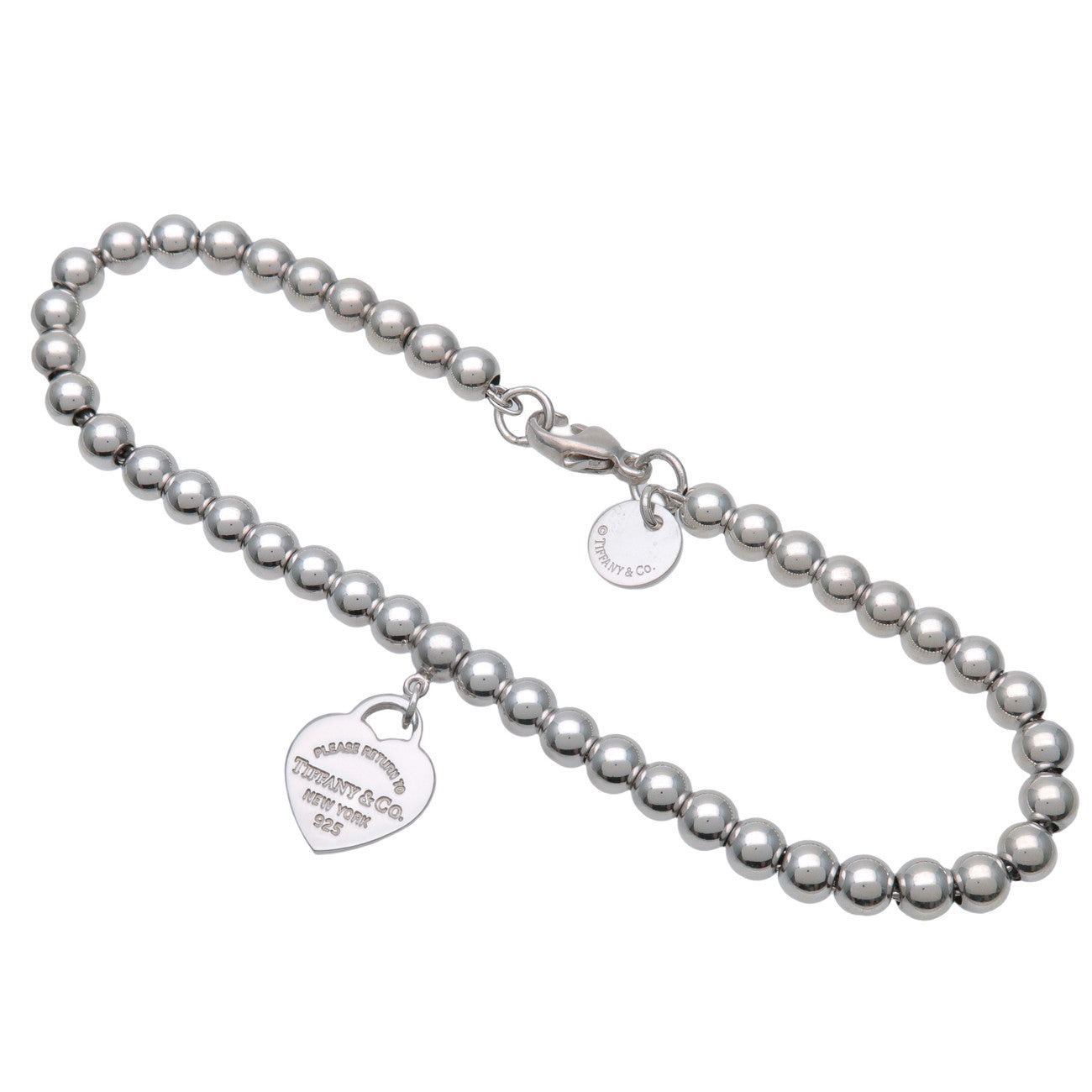 Tiffany & Co Return to Tiffany Mini Heart Tag Beads Bracelet SV925