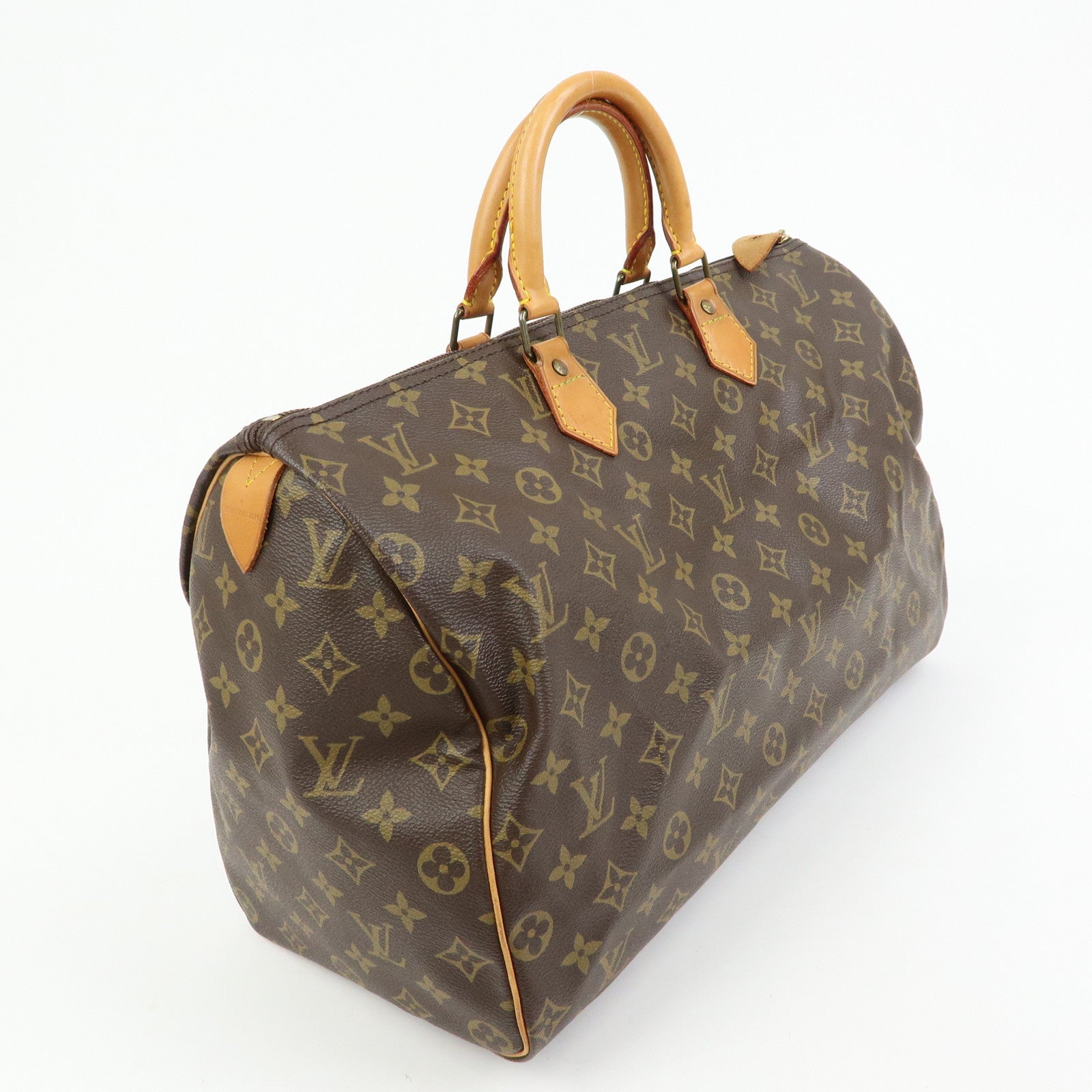 Louis Vuitton Monogram Speedy 40 Hand Bag Boston Bag Brown M41522